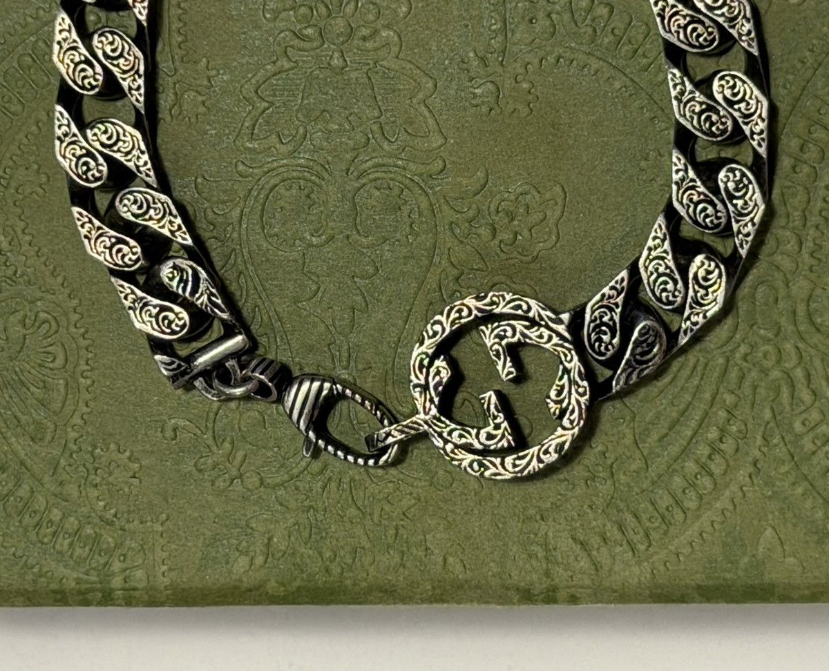Gucci GUCCI Silver Interlocking G Chain Bracelet Size ONE SIZE - 10 Thumbnail