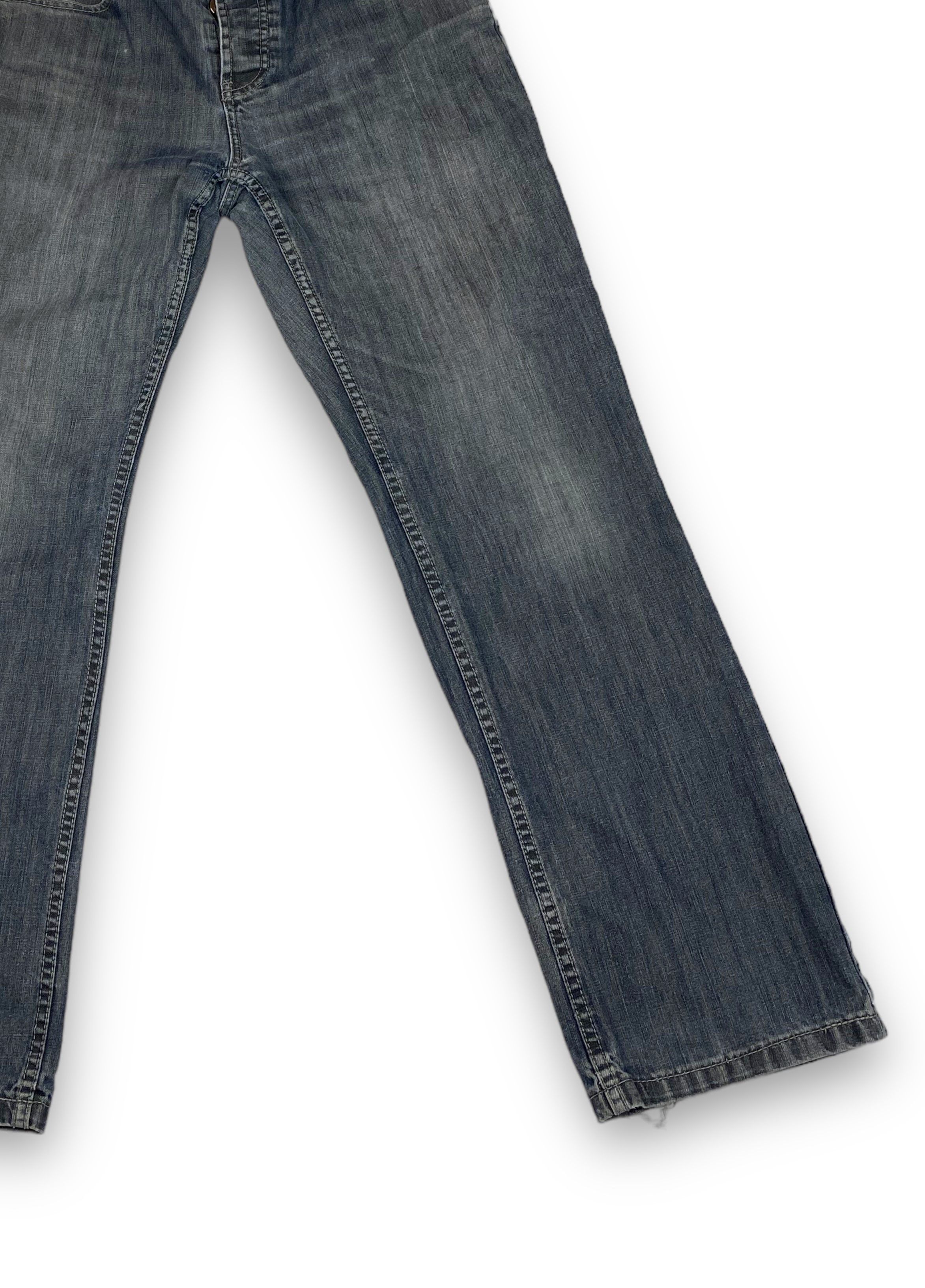 Lambretta Vintage LAMBRETTA Grey Washed Bootcut Distressed Jeans M753 Size US 34 / EU 50 - 3 Thumbnail
