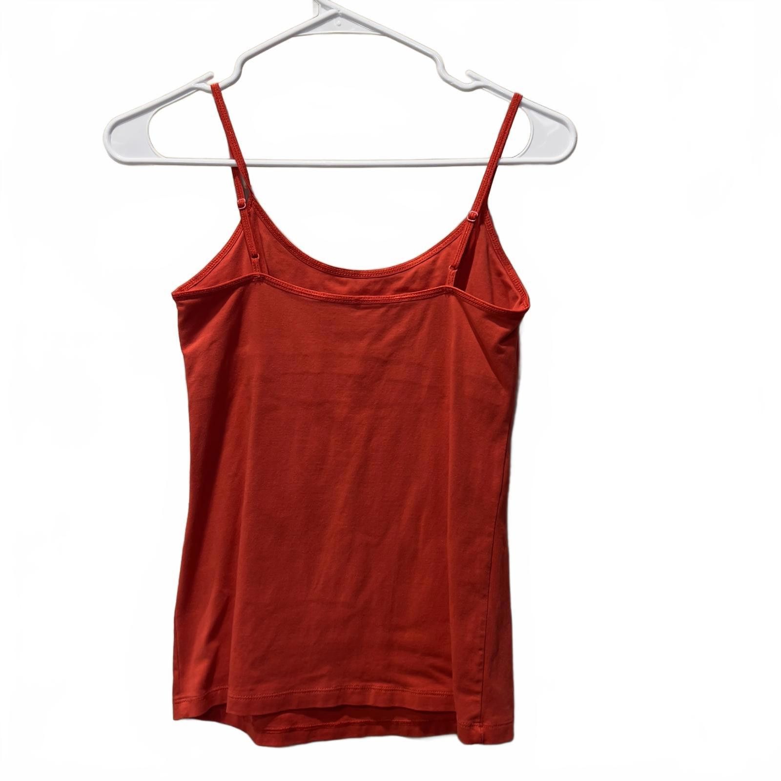 Old Navy Old Navy Intimates Red Cotton Spandex Camisole Tank Top Size Size ONE SIZE - 2 Thumbnail