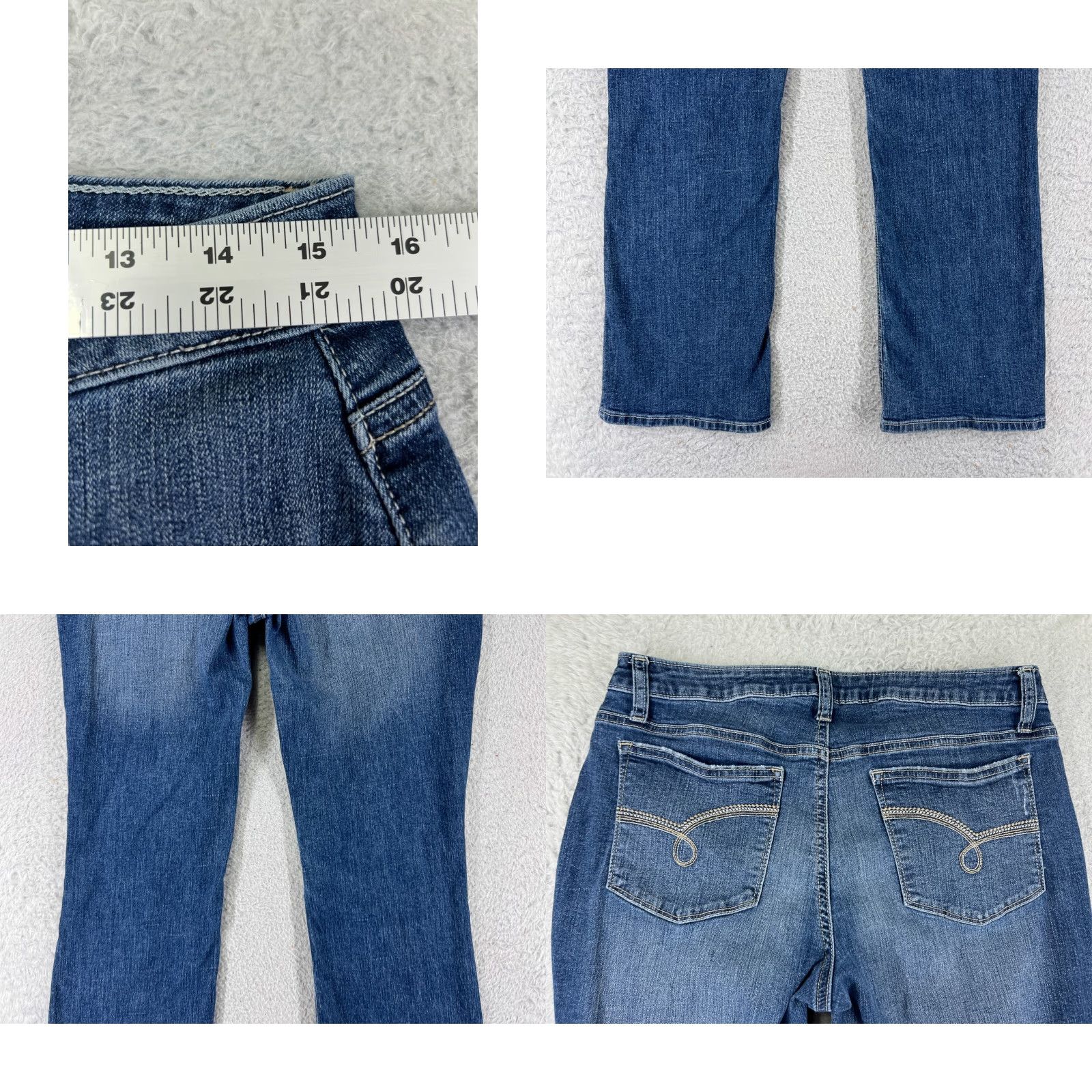 Lee Lee Jeans Women 28 Blue Denim Bootcut Riders 28x27 Mid Rise Cotton Blend Size 28" / US 6 / IT 42 - 9 Thumbnail