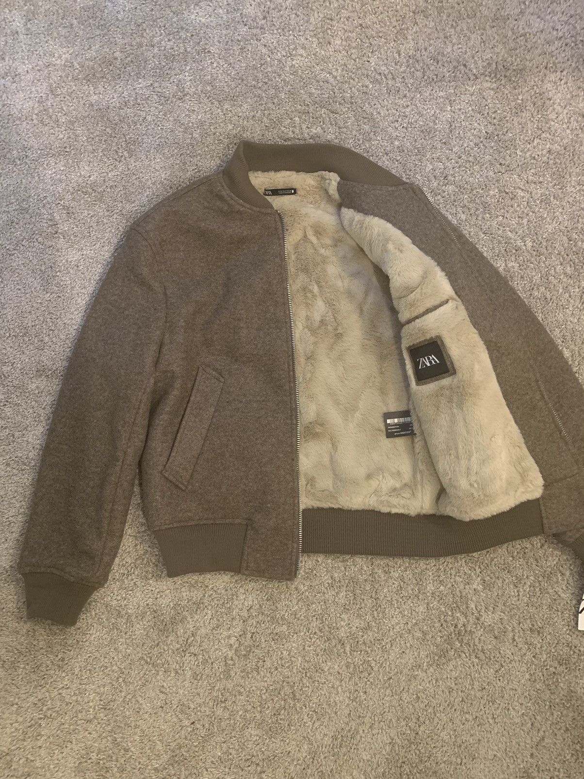 Zara Brown Zara Jacket w/ Faux Fur Lining (Brand New) Size US S / EU 44-46 / 1 - 2 Thumbnail
