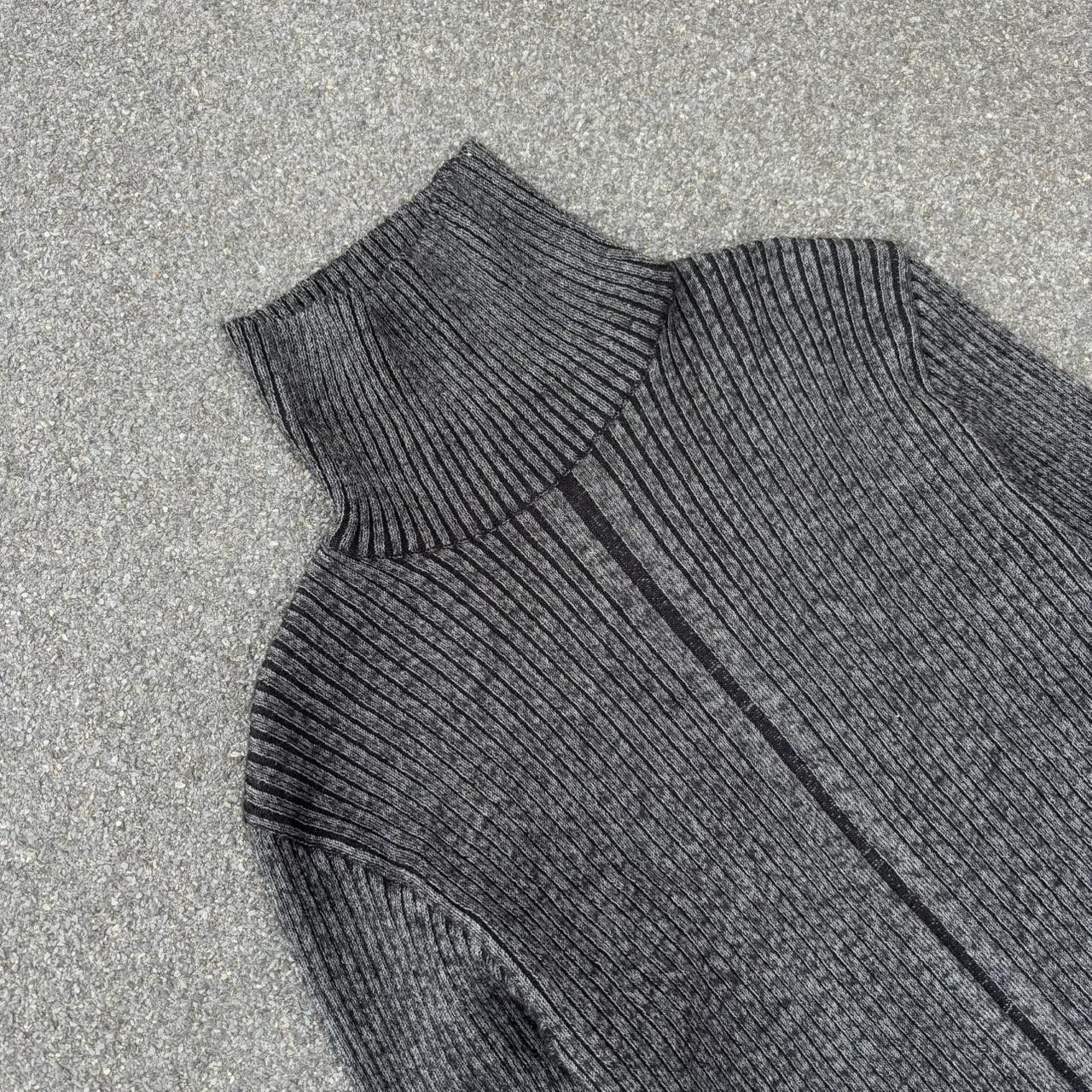 Japanese Brand × Vintage Vintage y2k 90s ribbed affliction style turtleneck sweater Size US M / EU 48-50 / 2 - 3 Thumbnail