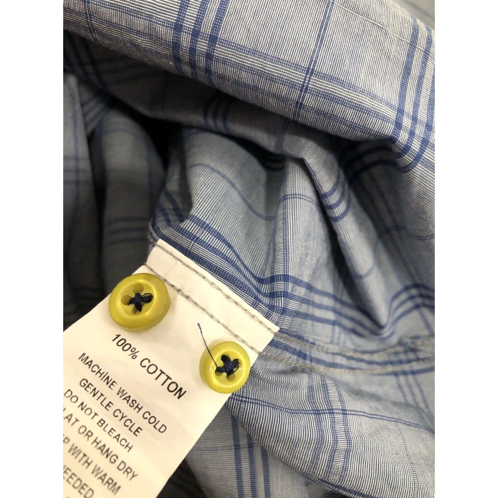 Vintage Hammer Made Plaid Check Shirt Mens 42 / 16.5 Long Sleeve Button-Up Blue 16.5 Mens B17 Size US XL / EU 56 / 4 - 6 Thumbnail