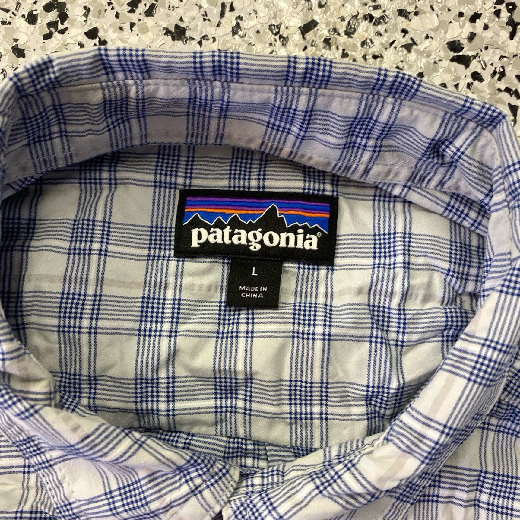 Patagonia Patagonia Shirt Mens Large Blue Plaid Polyester Long Sleeve Button Up Size US L / EU 52-54 / 3 - 2 Thumbnail