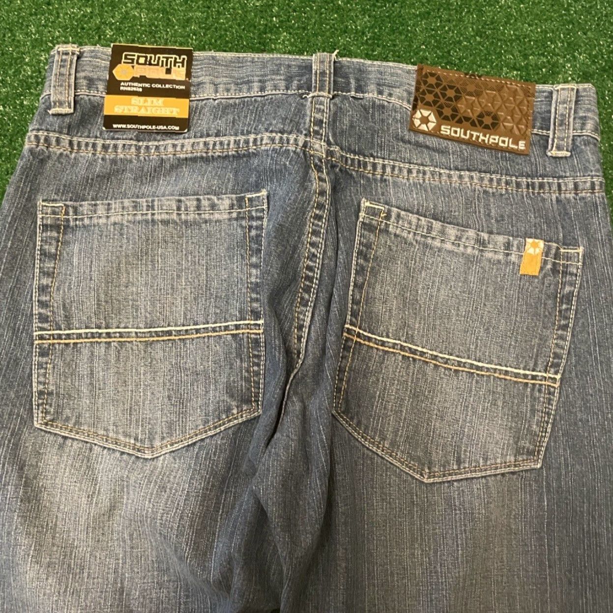 Southpole VINTAGE Southpole Jeans Baggy Slim Straight 32 NWT Mens 32x32 Grunge Y2K Skater Hip Hop Punk Size US 32 / EU 48 - 3 Thumbnail