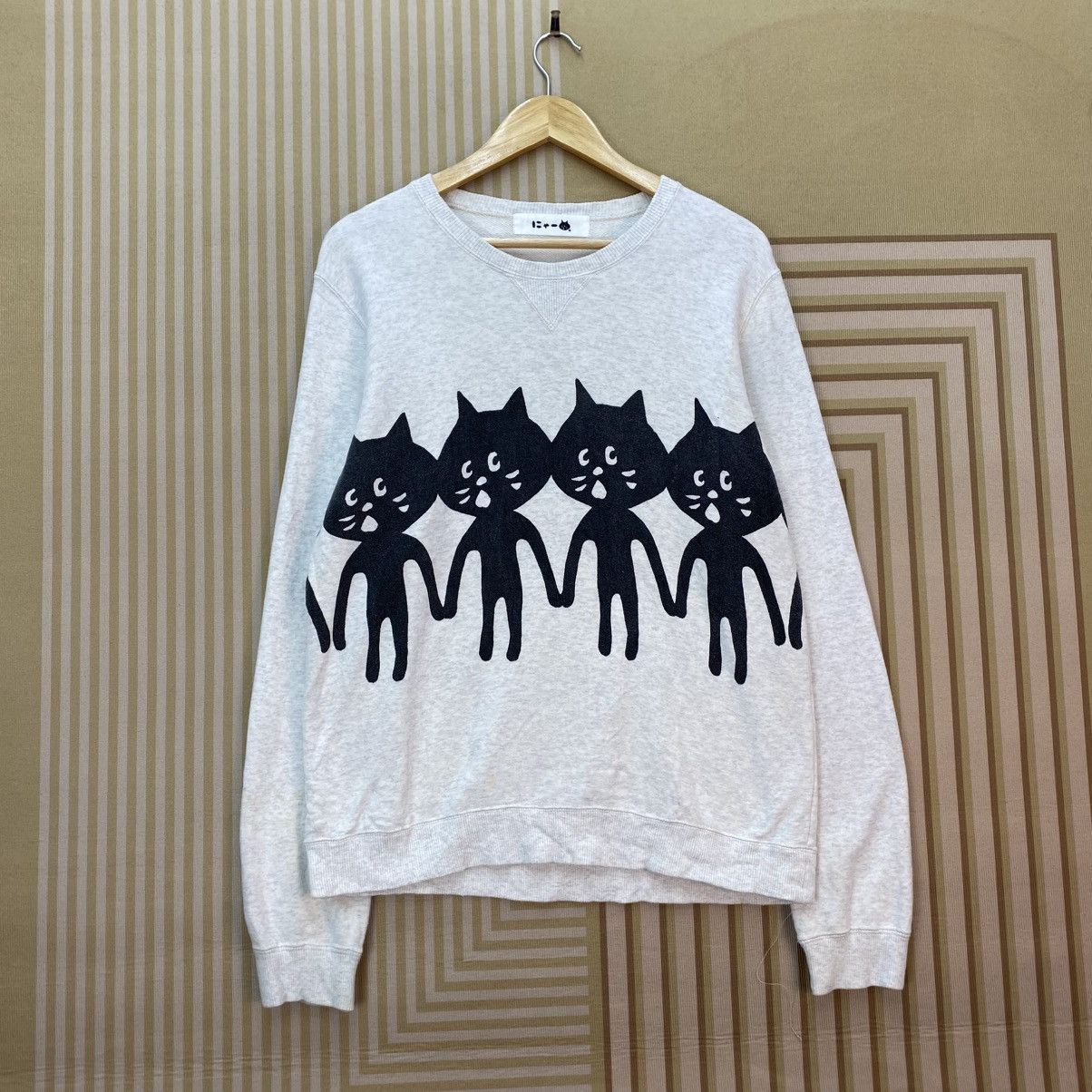 Issey Miyake 🫶Vintage Ne-net by Issey Crewneck Black Cats Graphic Size US M / EU 48-50 / 2 - 1 Thumbnail
