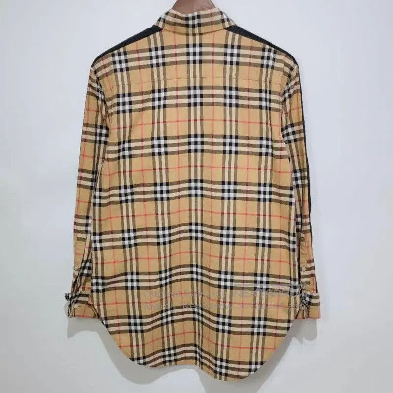Burberry Burberry Khaki Check Cotton Shirt for Women. Size L / US 10 / IT 46 - 2 Thumbnail