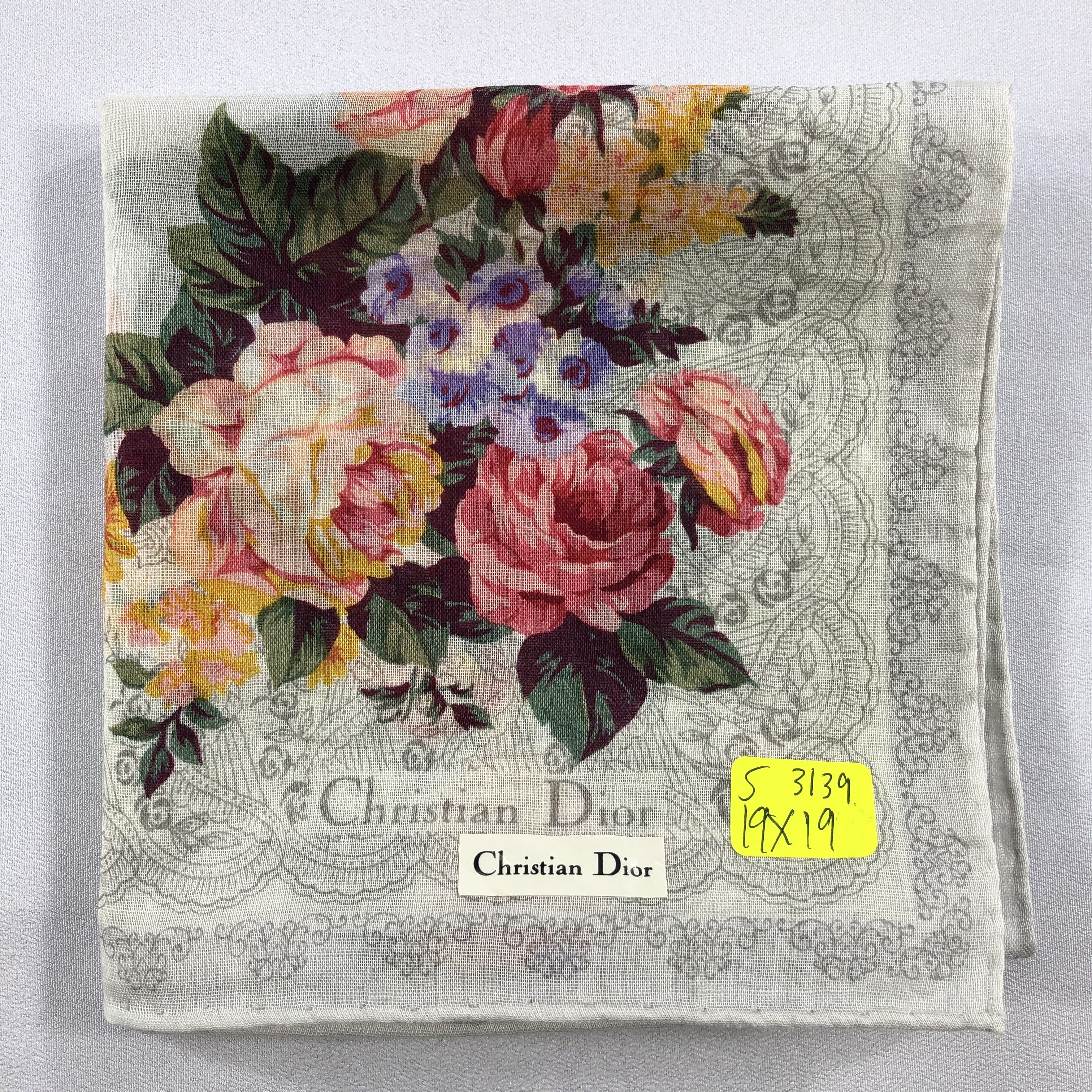Vintage Christian Dior Neckerchief / Bandana / Handkerchief Size ONE SIZE - 5 Thumbnail