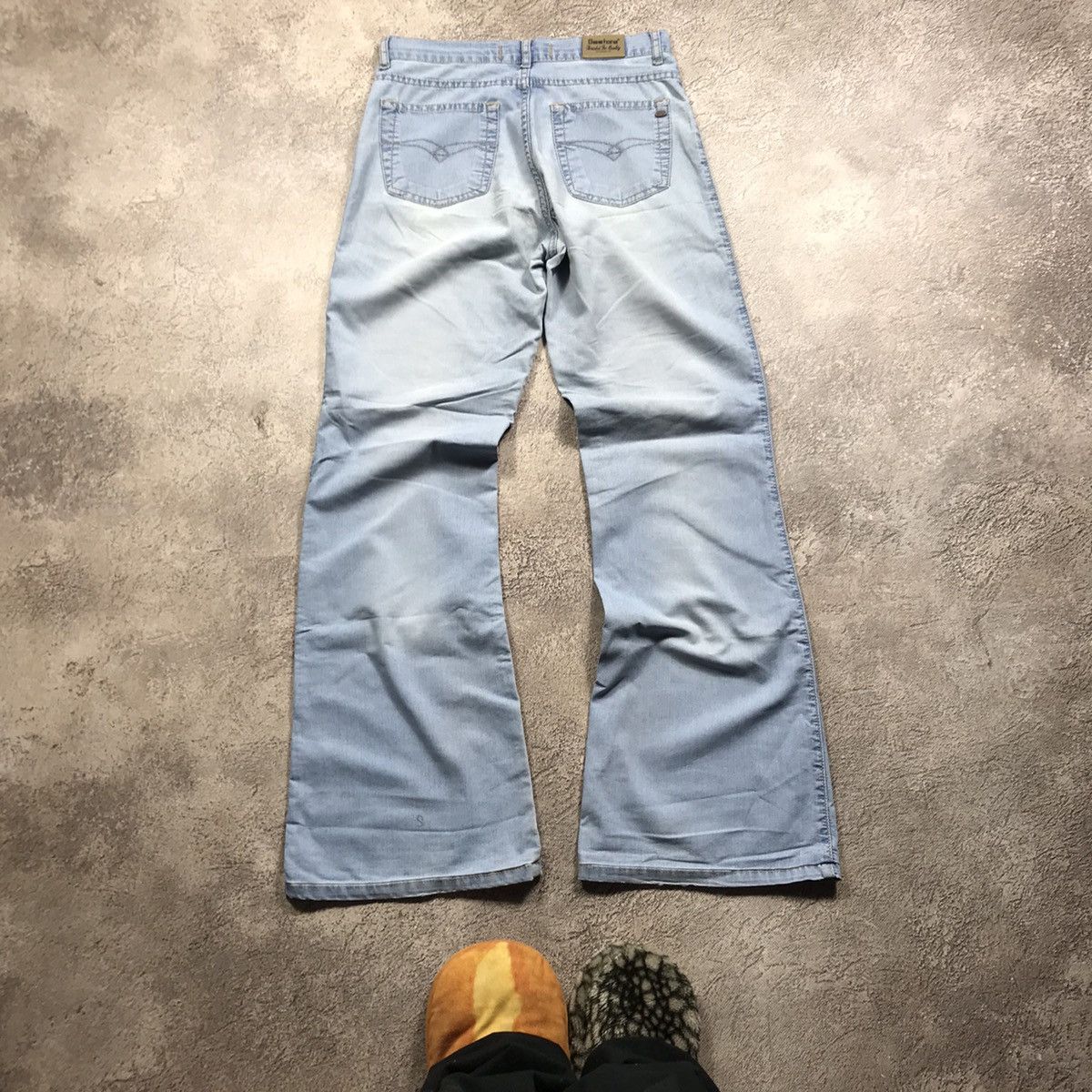 Vintage Vintage Y2K Distressed Flared Baggy Jeans Skate Grunge 28 Size 28" / US 6 / IT 42 - 4 Thumbnail