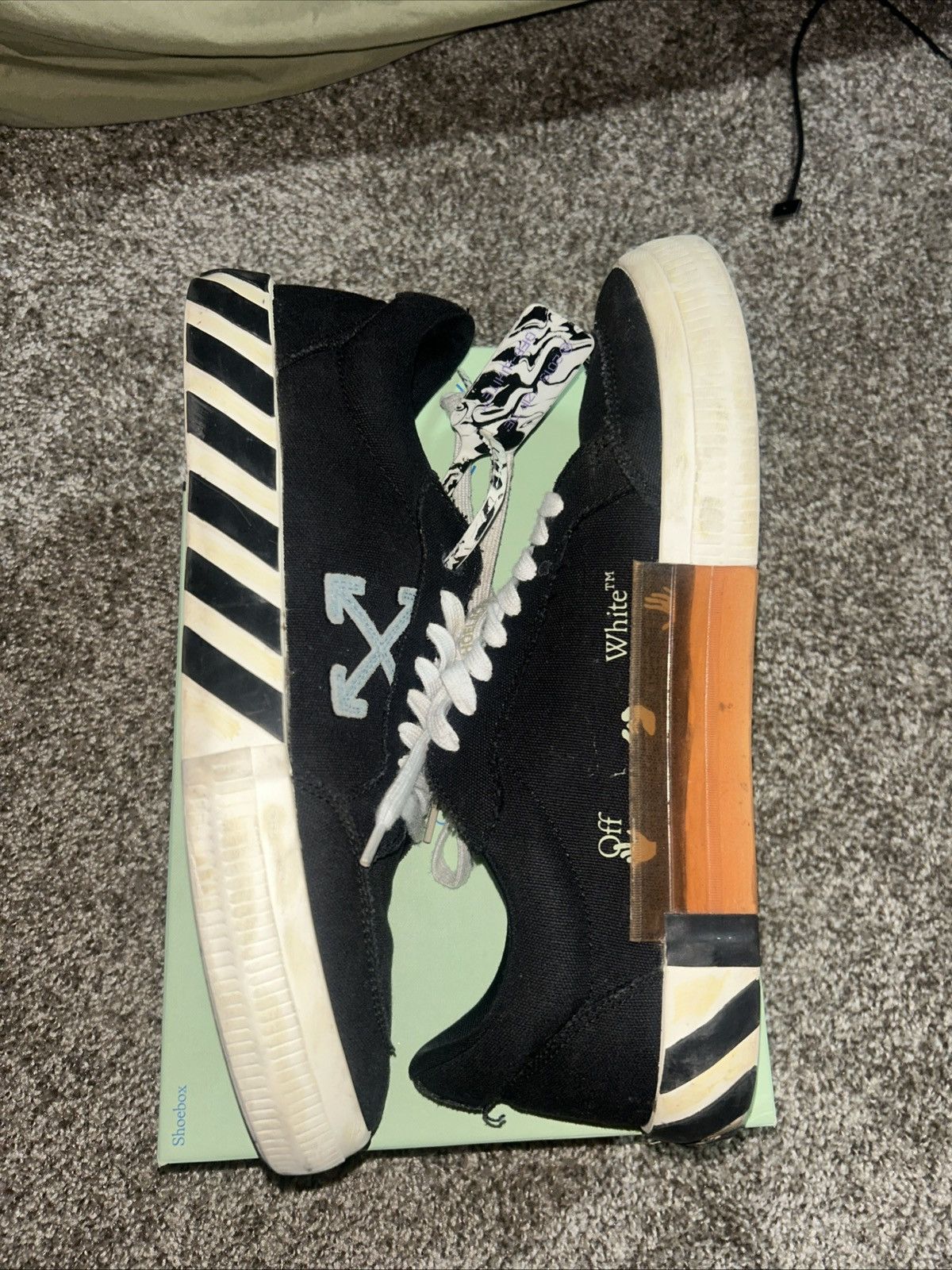 Off-White Off White Vulcanized Black Size US 13 / EU 46 - 3 Thumbnail