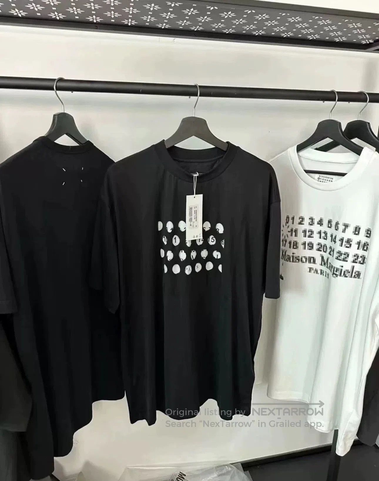 Maison Margiela Maison Margiela hollowed out number letters printed round n Size US M / EU 48-50 / 2 - 1 Thumbnail