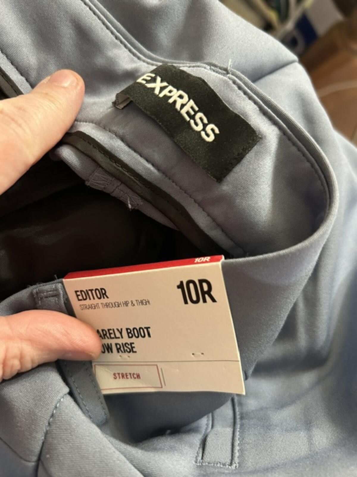Express Express Editor Barely Boot Mid-Rise Dress Pants Size 10R Size 32" / US 10 / IT 46 - 2 Thumbnail
