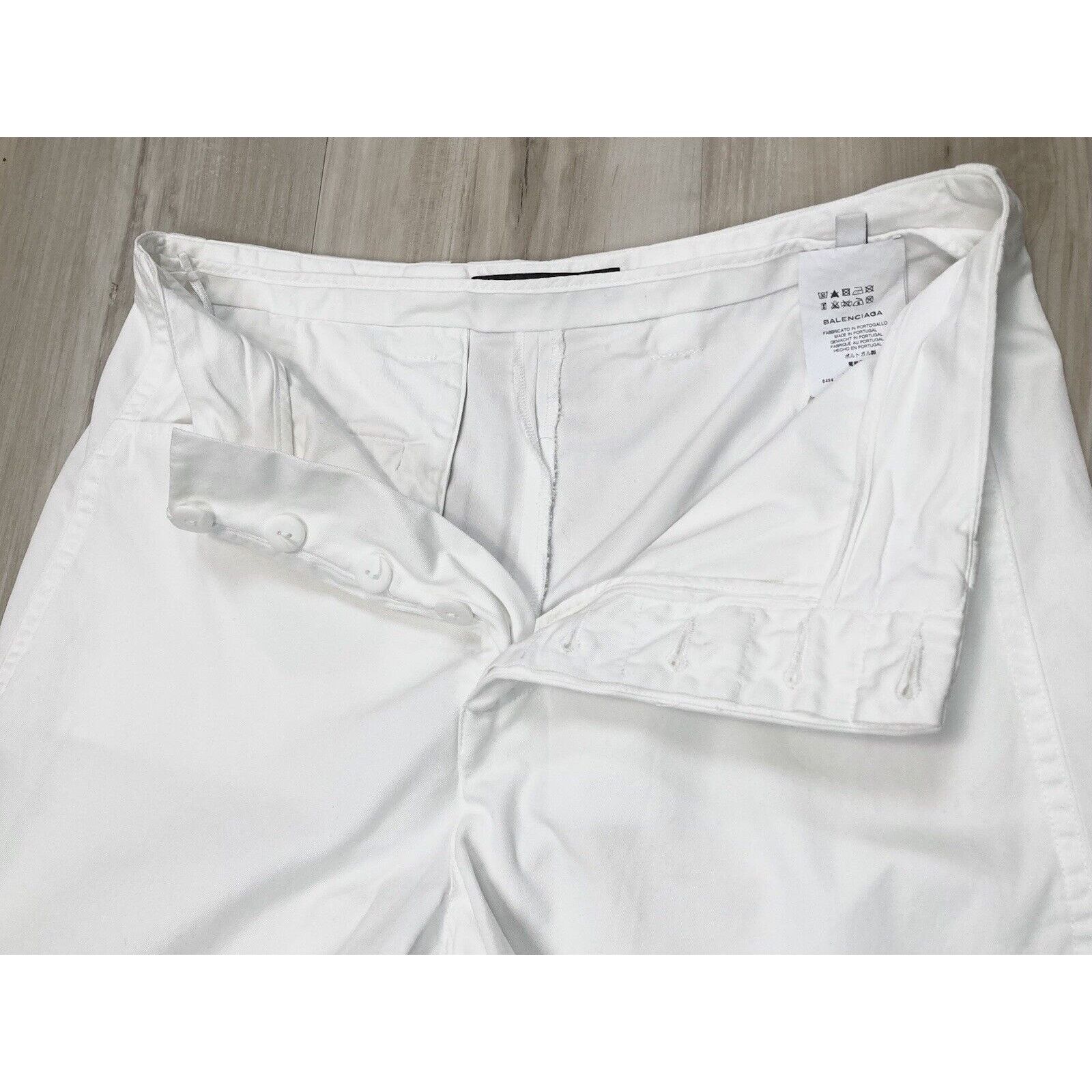 Balenciaga BALENCIAGA Women’s 6 US /36 EU Pants Crop White Y2K Vintage Size 28" / US 6 / IT 42 - 10 Thumbnail