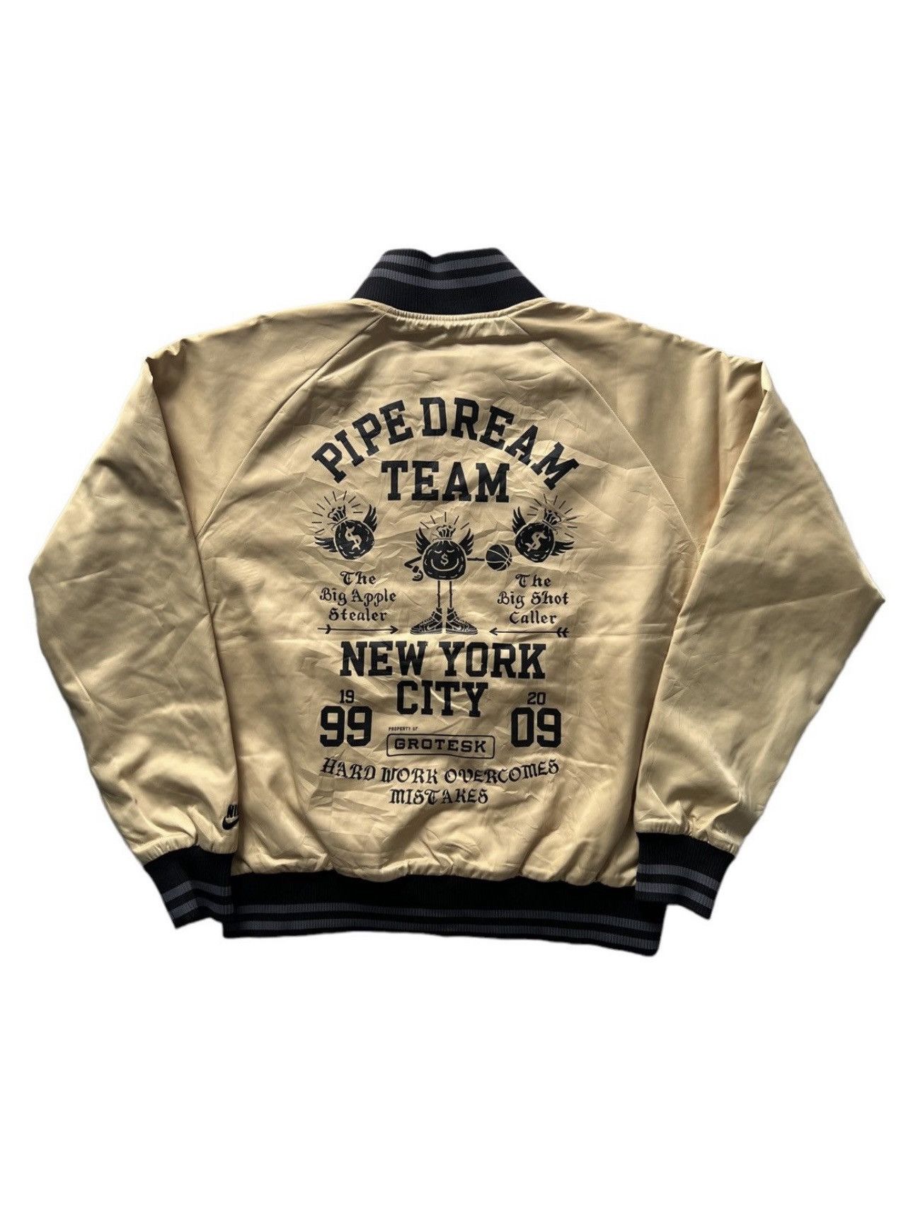 Nike VERY RARE VINTAGE JACKET VARSITY NIKE PIPE DREAM NEW YORK Size US M / EU 48-50 / 2 - 2 Thumbnail