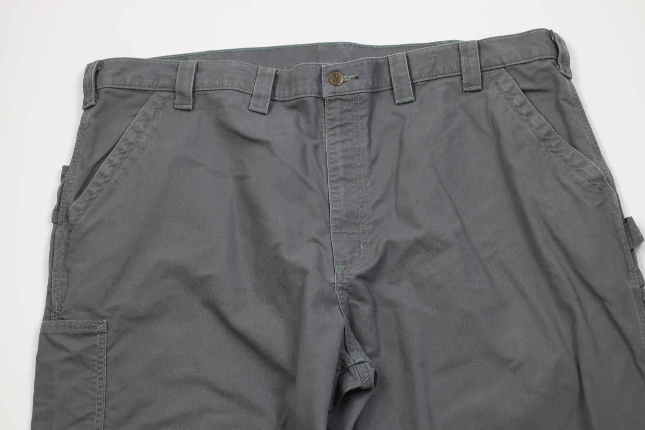 Carhartt Vintage Y2K Carhartt Loose Fit Wide Leg Dungaree Pants Gray Size US 44 / EU 60 - 2 Thumbnail