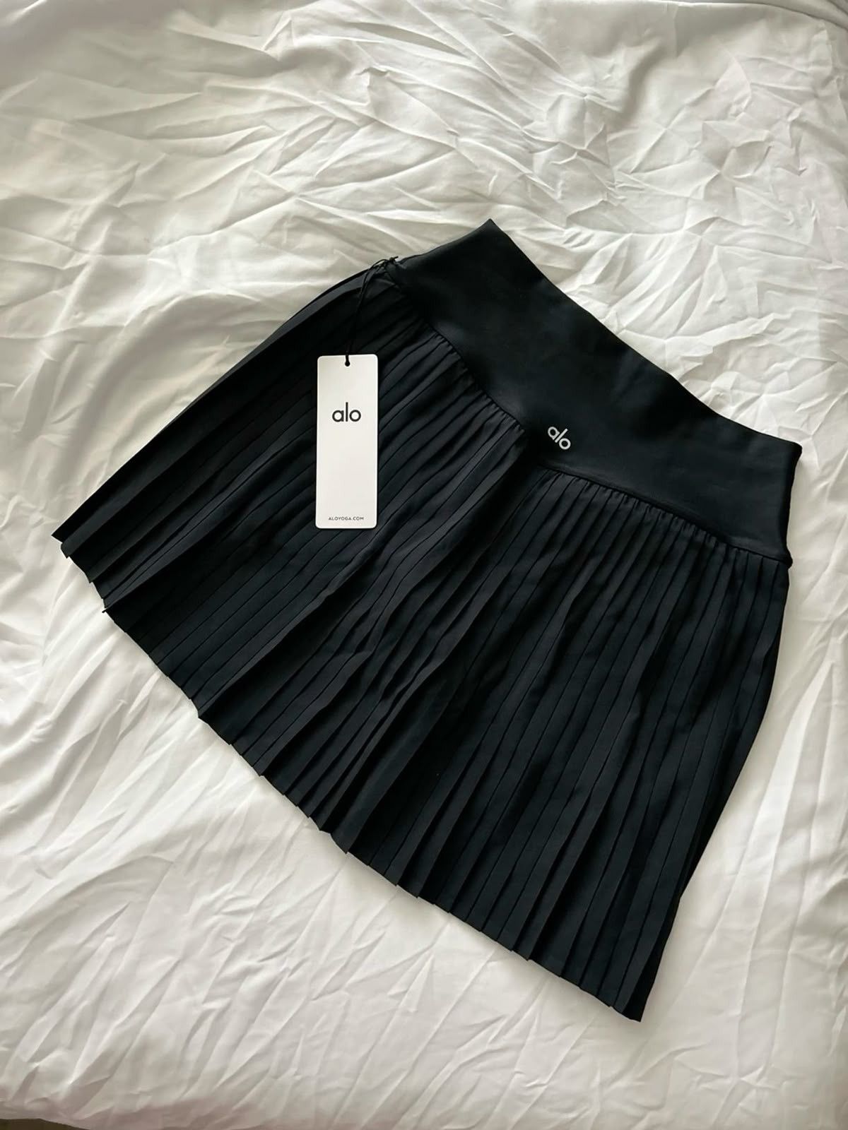 Alo Yoga Alo Yoga Black Grand Slam Tennis Skirt Size 28" / US 6 / IT 42 - 2 Thumbnail
