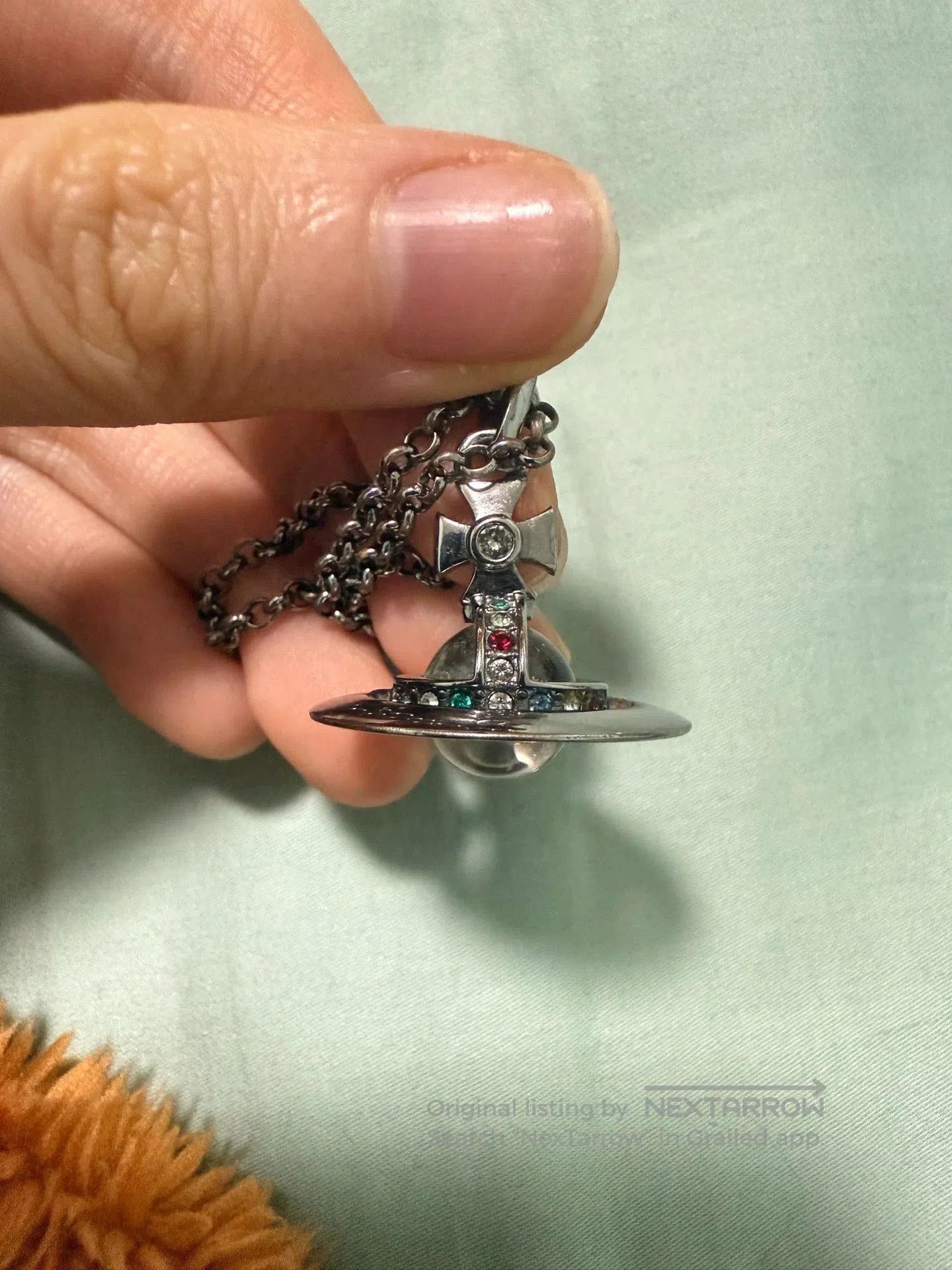 Goyard vintage black pendant necklace with minor flaws. Size ONE SIZE - 7 Thumbnail