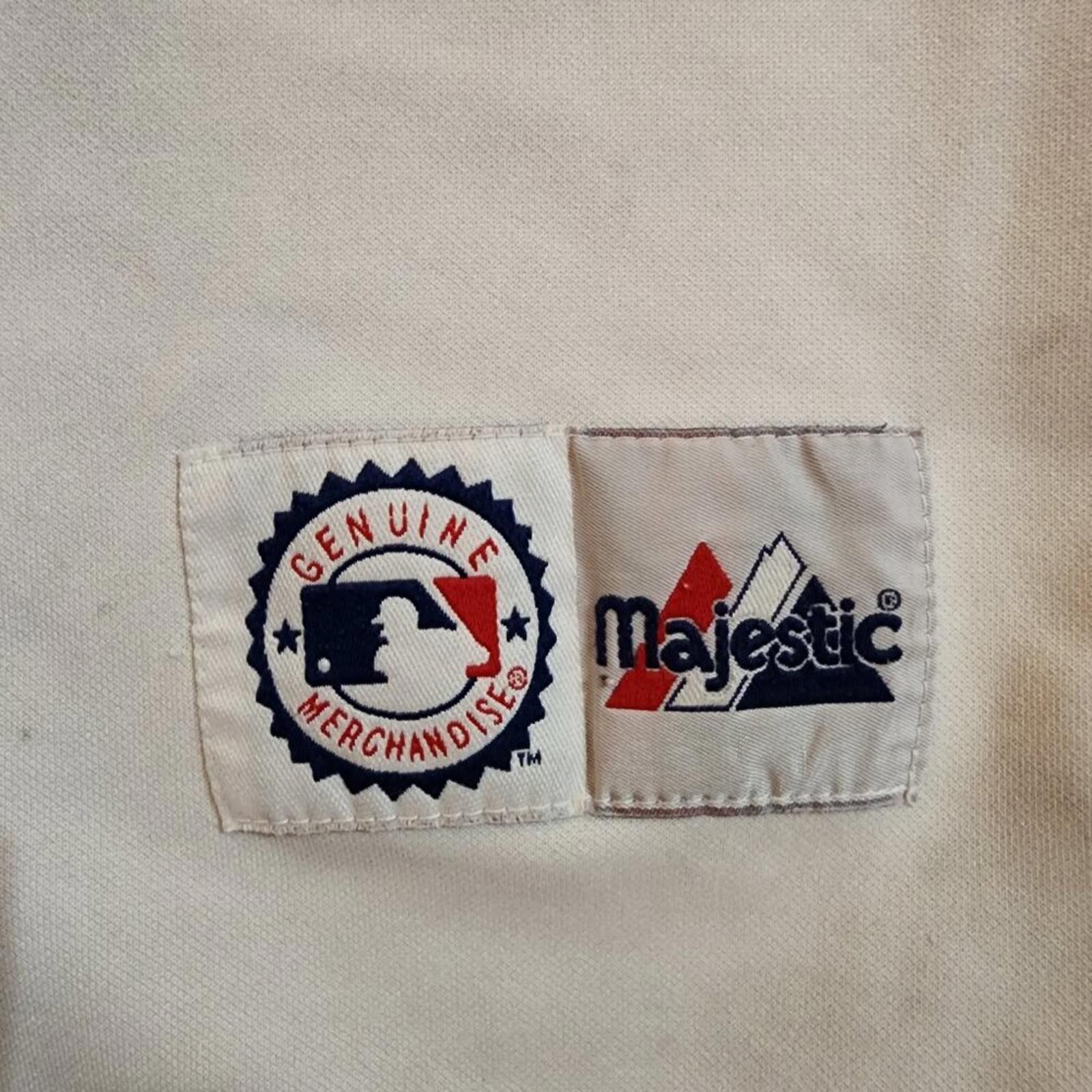 Majestic Vintage Atlanta Braves with tackle twill jersey. Majestic. Size US L / EU 52-54 / 3 - 6 Thumbnail