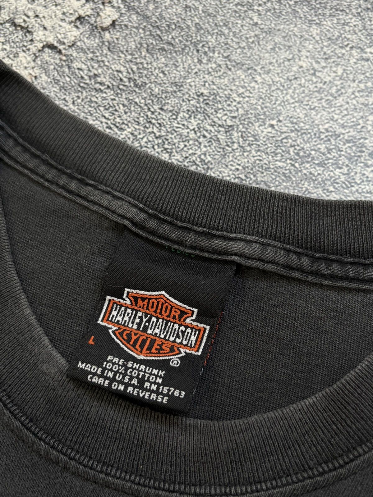 Harley Davidson Vintage 2001 Harley Davidson Vreeland's PA T-Shirt Black Size US L / EU 52-54 / 3 - 3 Thumbnail