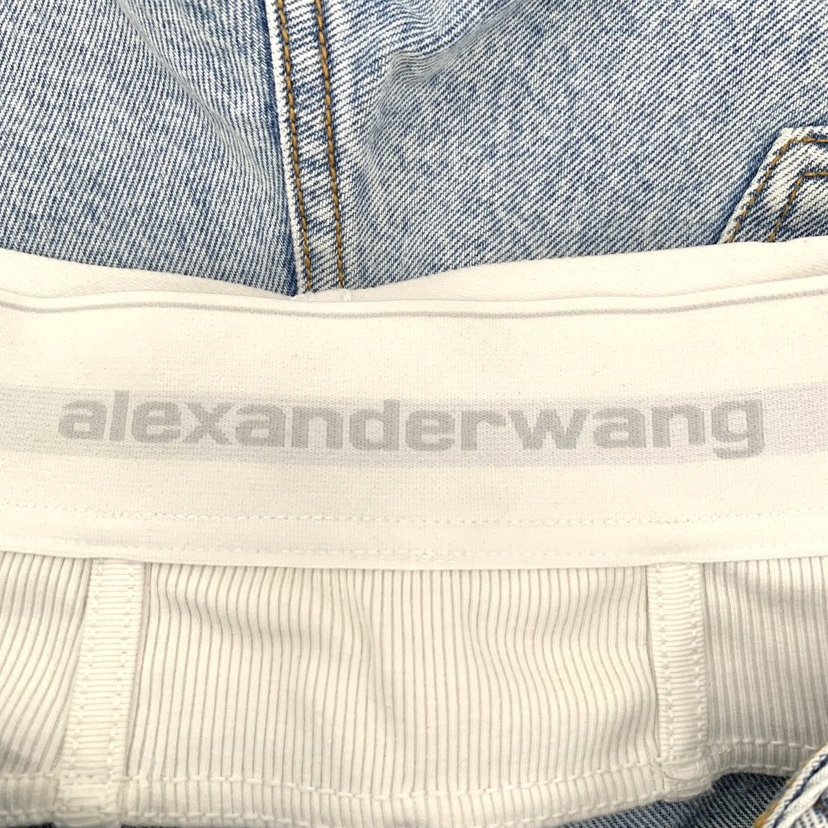 Alexander Wang Alexander Wang Light Blue Washed Cotton Casual Denim Shorts Size 26" / US 2 / IT 38 - 6 Thumbnail