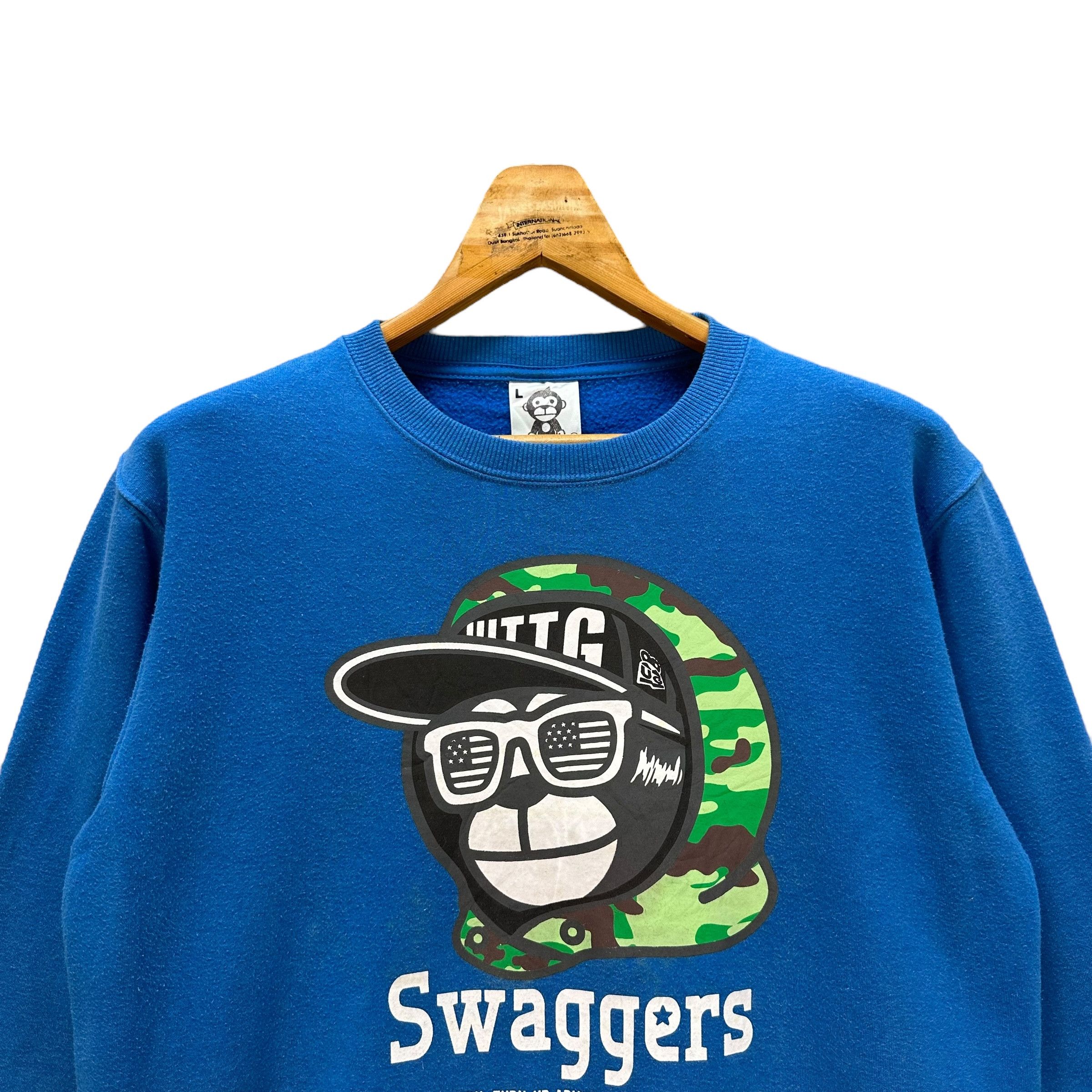 Japanese Brand UITTG BABY APE SWAGGER GRAPHIC PRINT SWEATSHIRTS #9088-56 Size US L / EU 52-54 / 3 - 2 Thumbnail