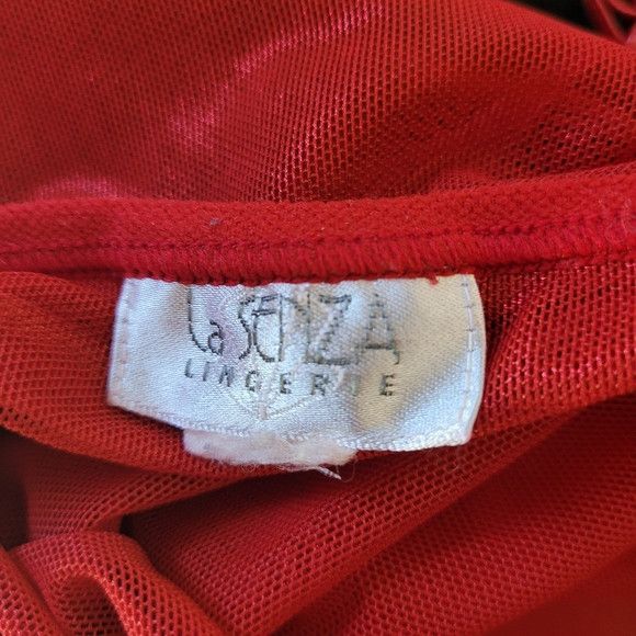 Other La Senza Vintage long red sheer maxi underwire nightgown -Xs Size ONE SIZE - 4 Thumbnail