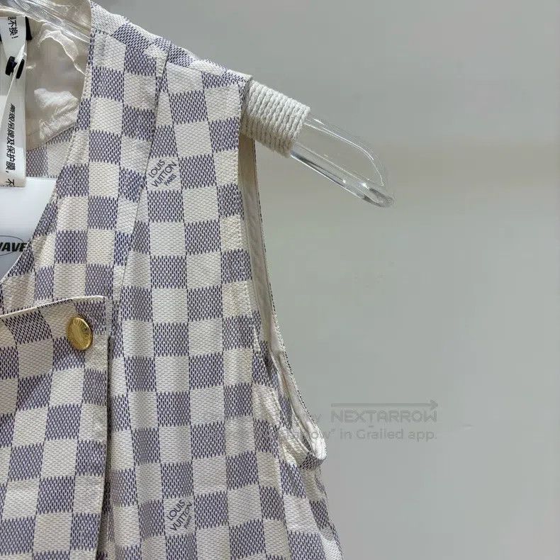 Louis Vuitton Louis Vuitton White checkered dress Size XXS / US 00 / IT 34 - 4 Thumbnail