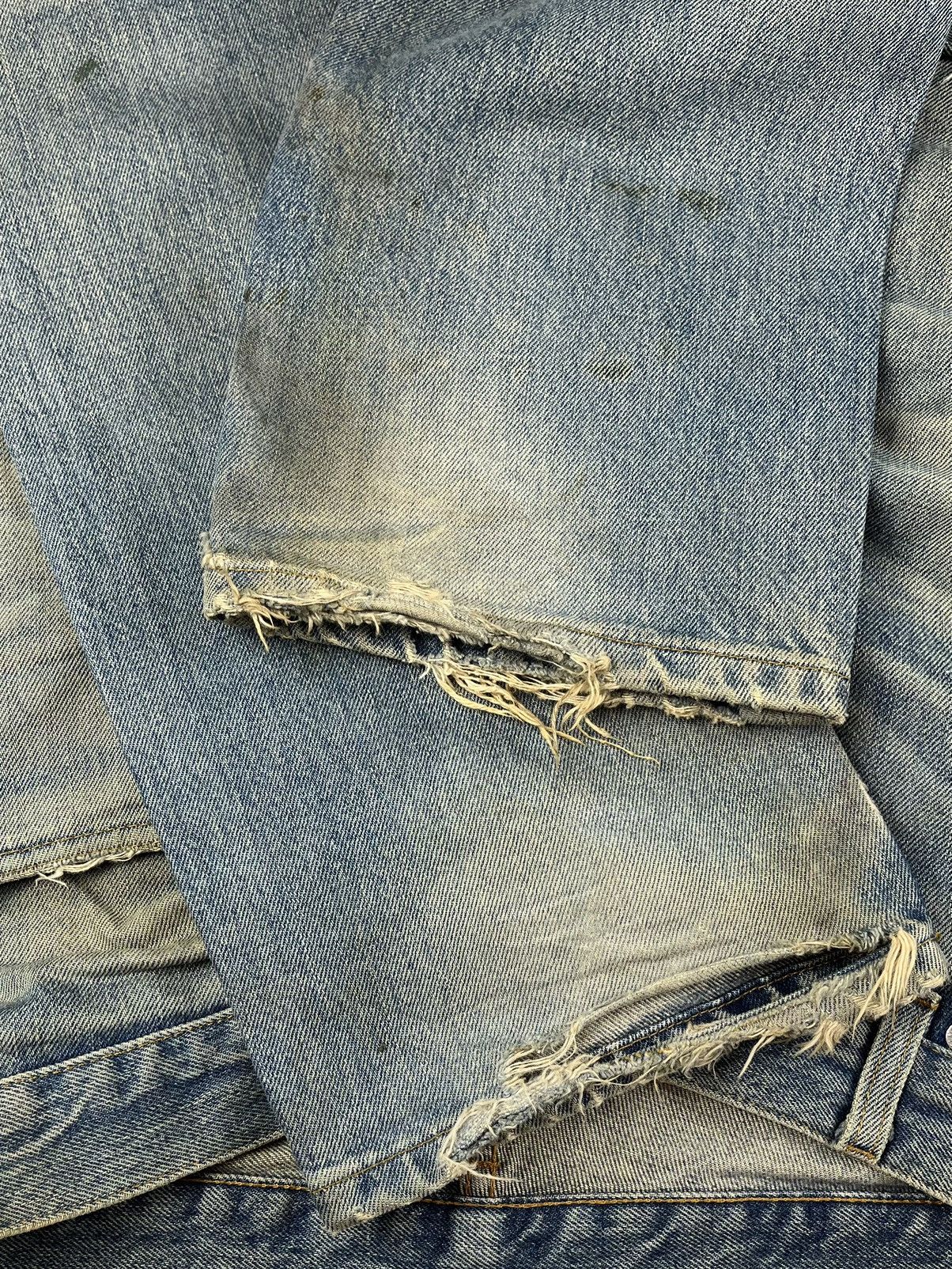 Helmut Lang AW99 Helmut Lang Thrashed Green Painter Denim Jeans Size US 32 / EU 48 - 11 Thumbnail