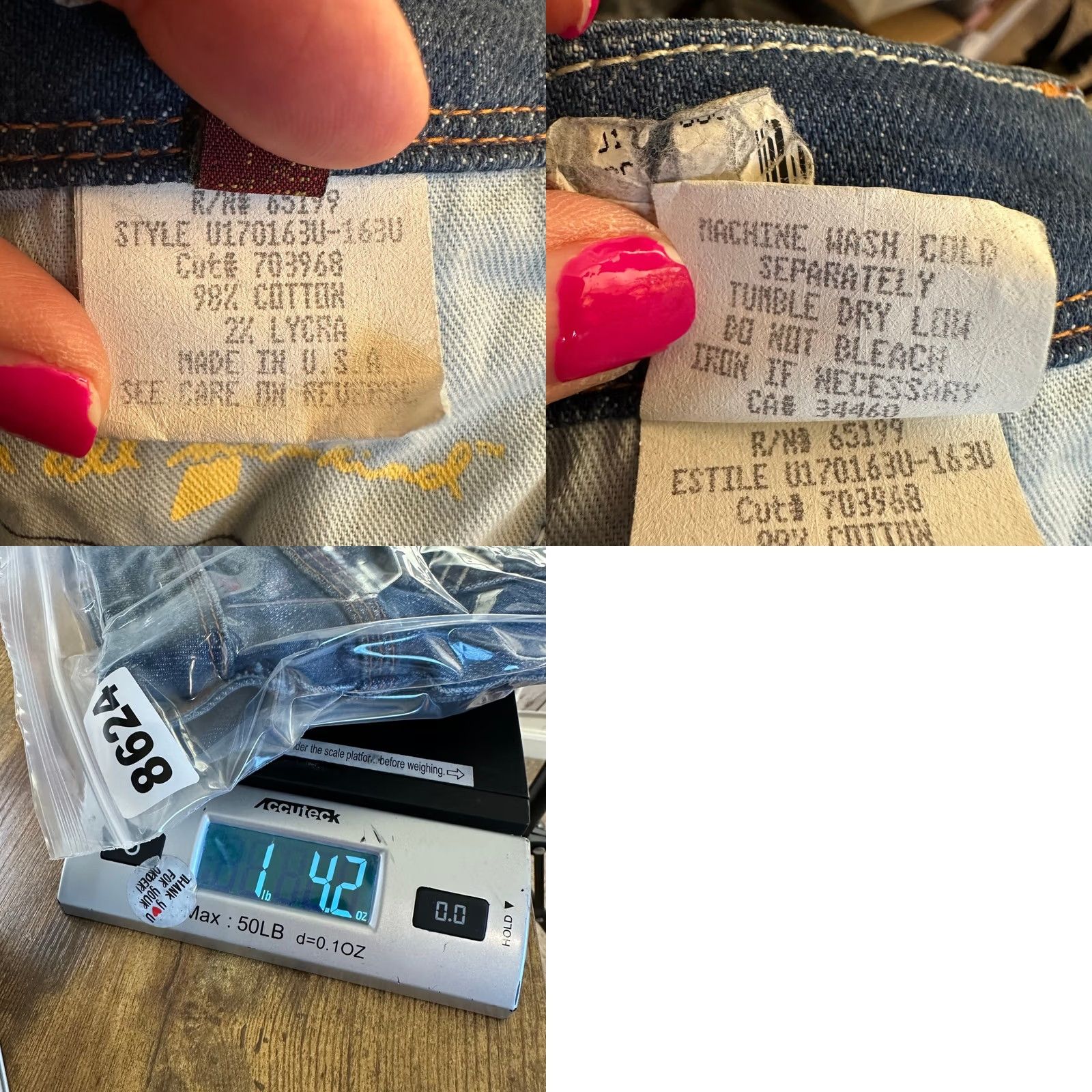 7 For All Mankind 7 For All Mankind Jeans 26 Flynt Wide-Leg Embroidered Back Pocket Blue Denim Jeans Women 26 Inseam 33 Size 26" / US 2 / IT 38 - 9 Thumbnail