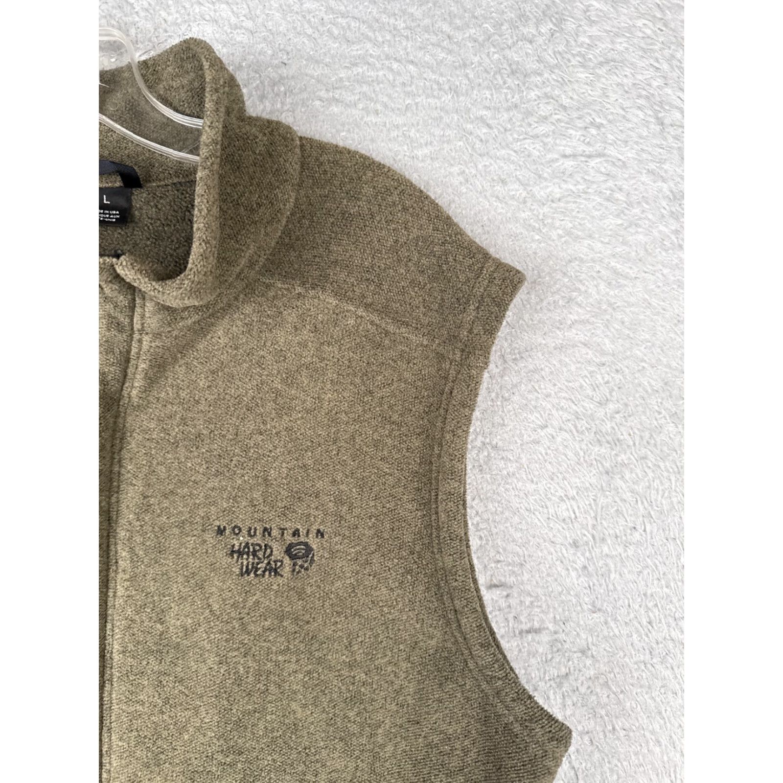 Mountain Hardwear Mountain Hardwear Vest Women L Beige Knit Shell Mock Neck Full Zip Polyester Size L / US 10 / IT 46 - 5 Thumbnail
