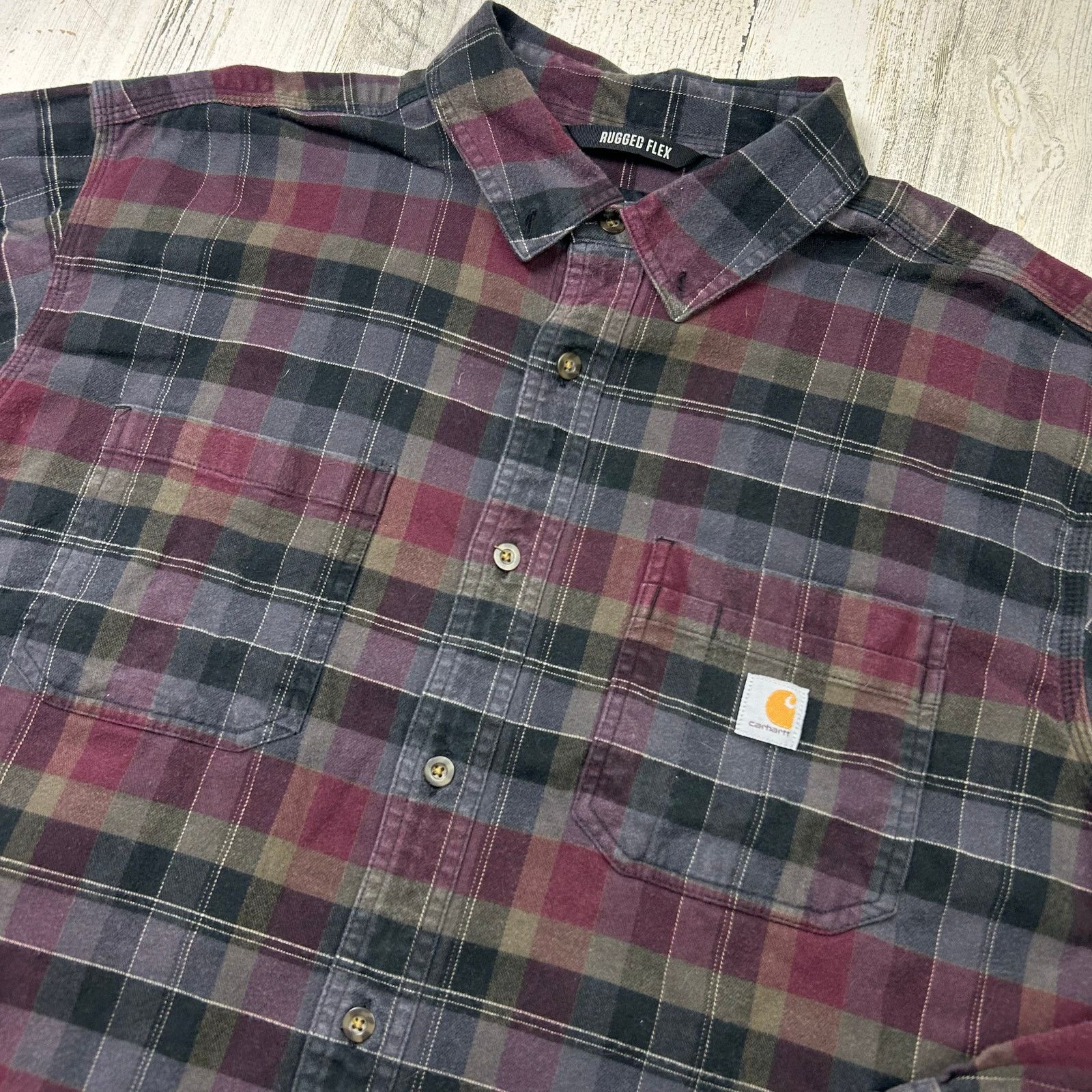 Carhartt Carhartt Rugged Flex Relaxed Fit Flannel Long-Sleeve Shirt Size US XXL / EU 58 / 5 - 2 Thumbnail