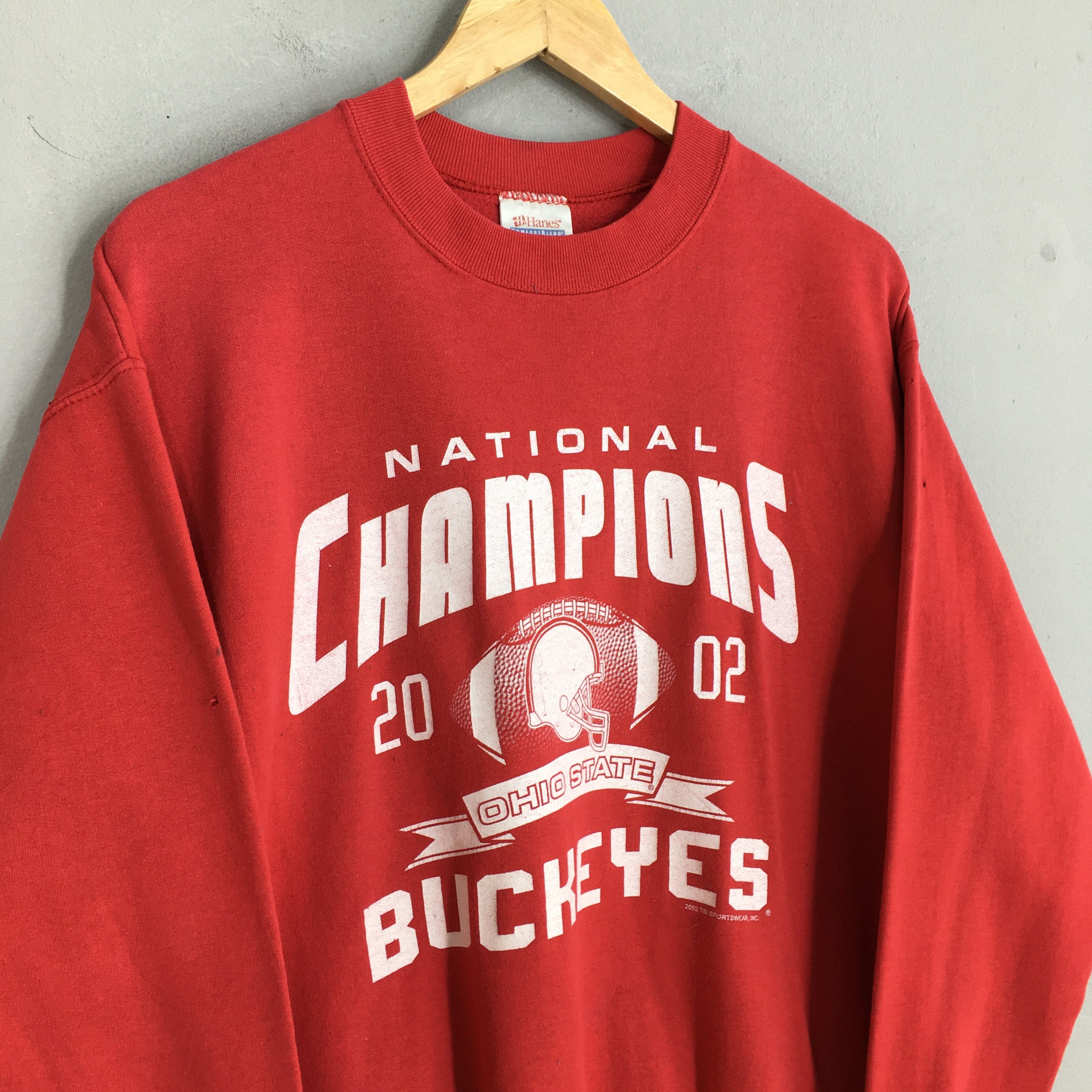 NCAA Vintage Y2K Ohio State Buckeyes Ncaa Red Sweatshirt Medium Size US M / EU 48-50 / 2 - 3 Thumbnail