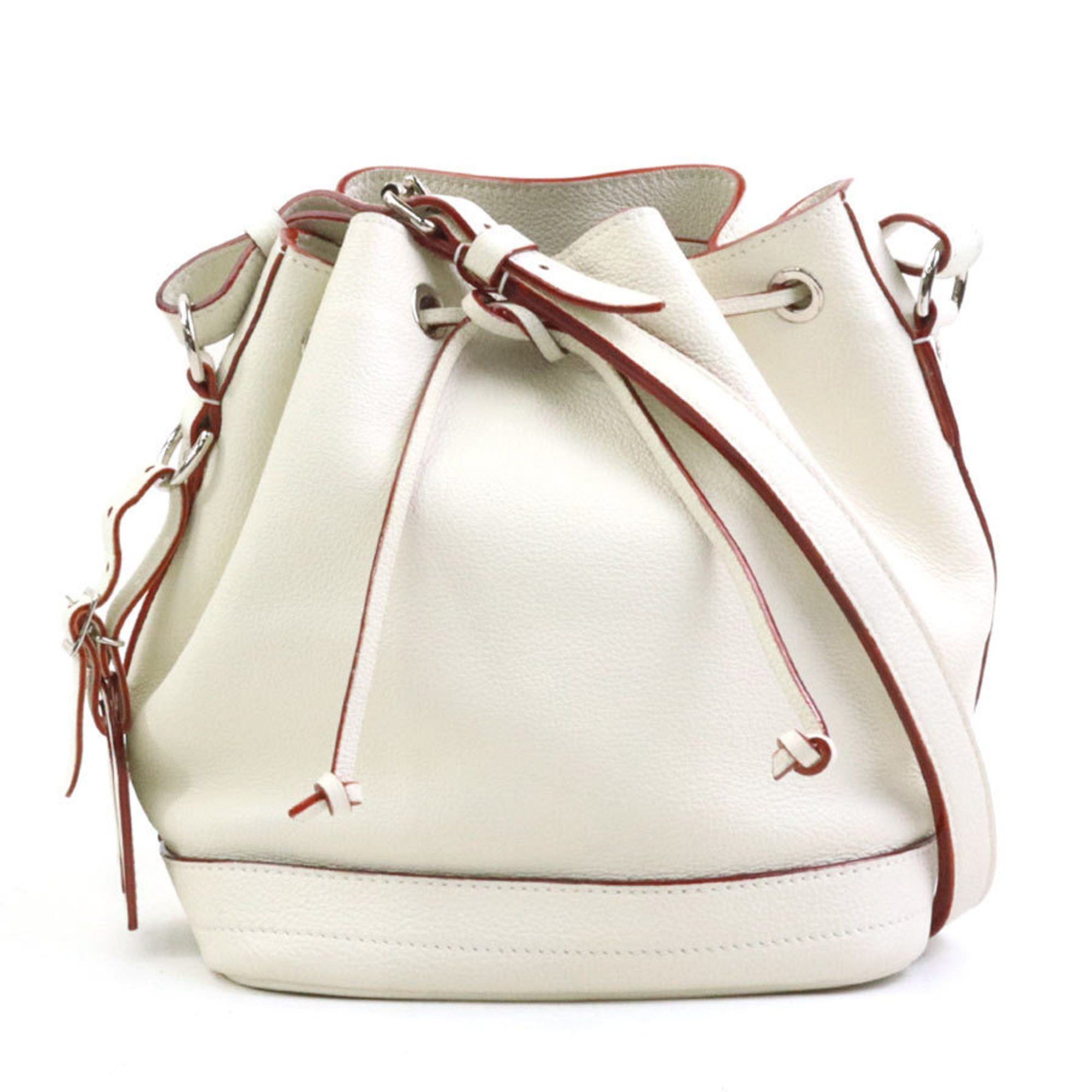 Louis Vuitton Louis Vuitton Suhali Noe BB Shoulder Bag in Off-White Leather and Silver, Women's, M42612, e60853a Size ONE SIZE - 1 Thumbnail