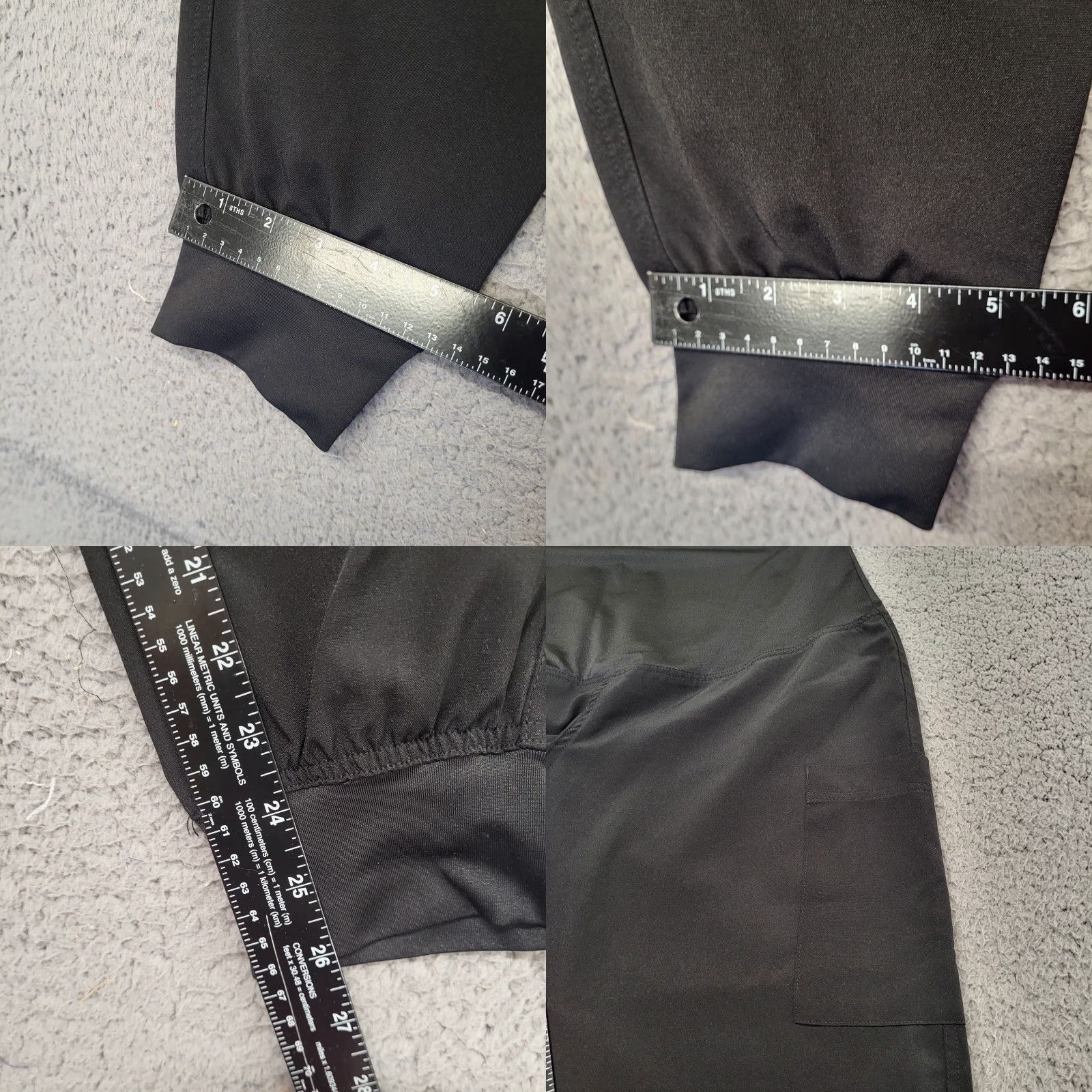 Vintage Med Couture Pants Women's M Black Jogger Scrub Yoga AthleticWomen Size 32" / US 10 / IT 46 - 8 Thumbnail