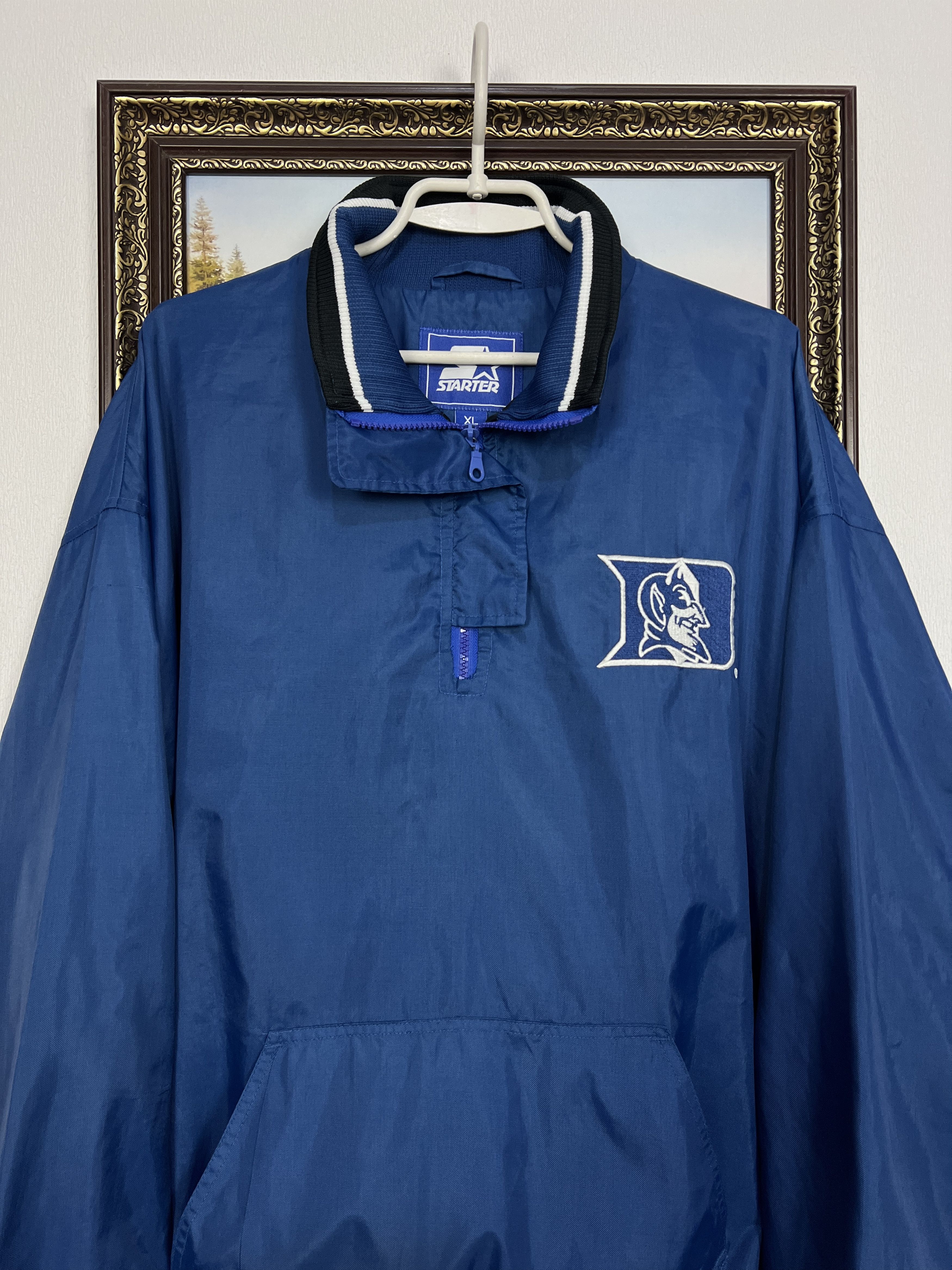 Starter Duke University Blue Devils Jacket NCAA Bomber Windbreaker Size US XL / EU 56 / 4 - 2 Thumbnail