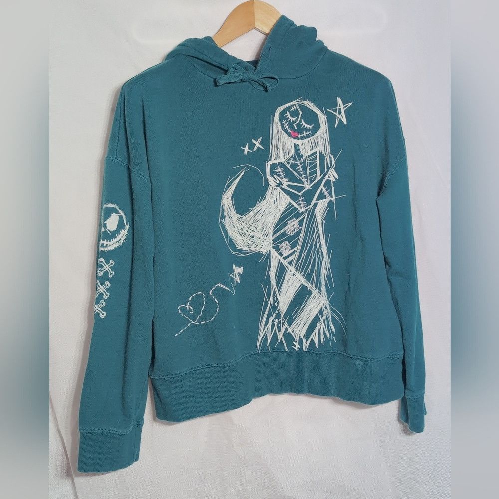 Disney Disney Nightmare Before Christmas Sz XL Teal Hoodie Size US XL / EU 56 / 4 - 1 Thumbnail