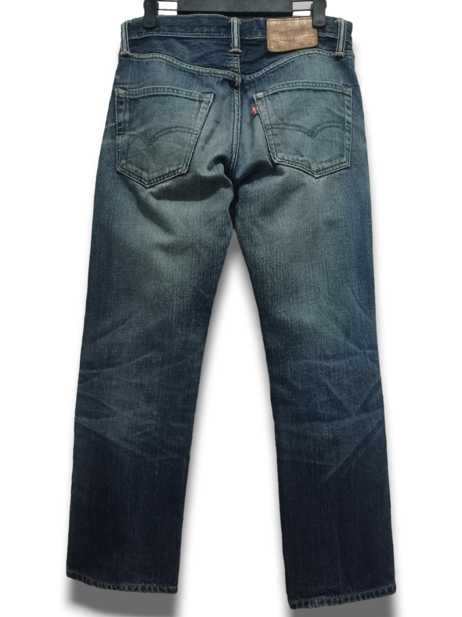 Levi's × Levi's Vintage Clothing Vintage Levis 502 Blue Wash Distressed Loose Jeans 30x27 Size US 30 / EU 46 - 2 Thumbnail