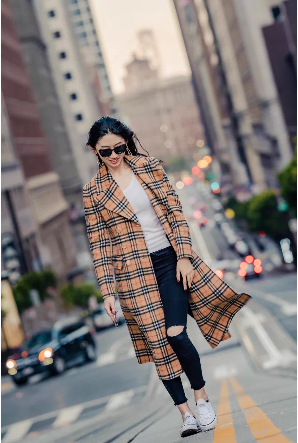 Burberry Burberry DB Check Alpaca Wool Coat UK6 New w/ Tags Size XS / US 0-2 / IT 36-38 - 8 Thumbnail