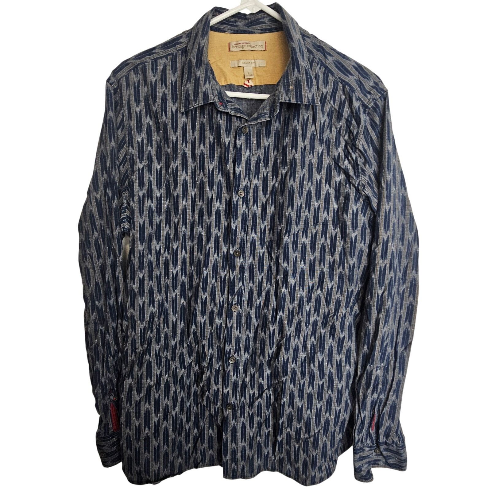 Banana Republic Banana Republic Heritage Mens Geometric Shirt Sz L Grant Fit Size US L / EU 52-54 / 3 - 1 Thumbnail