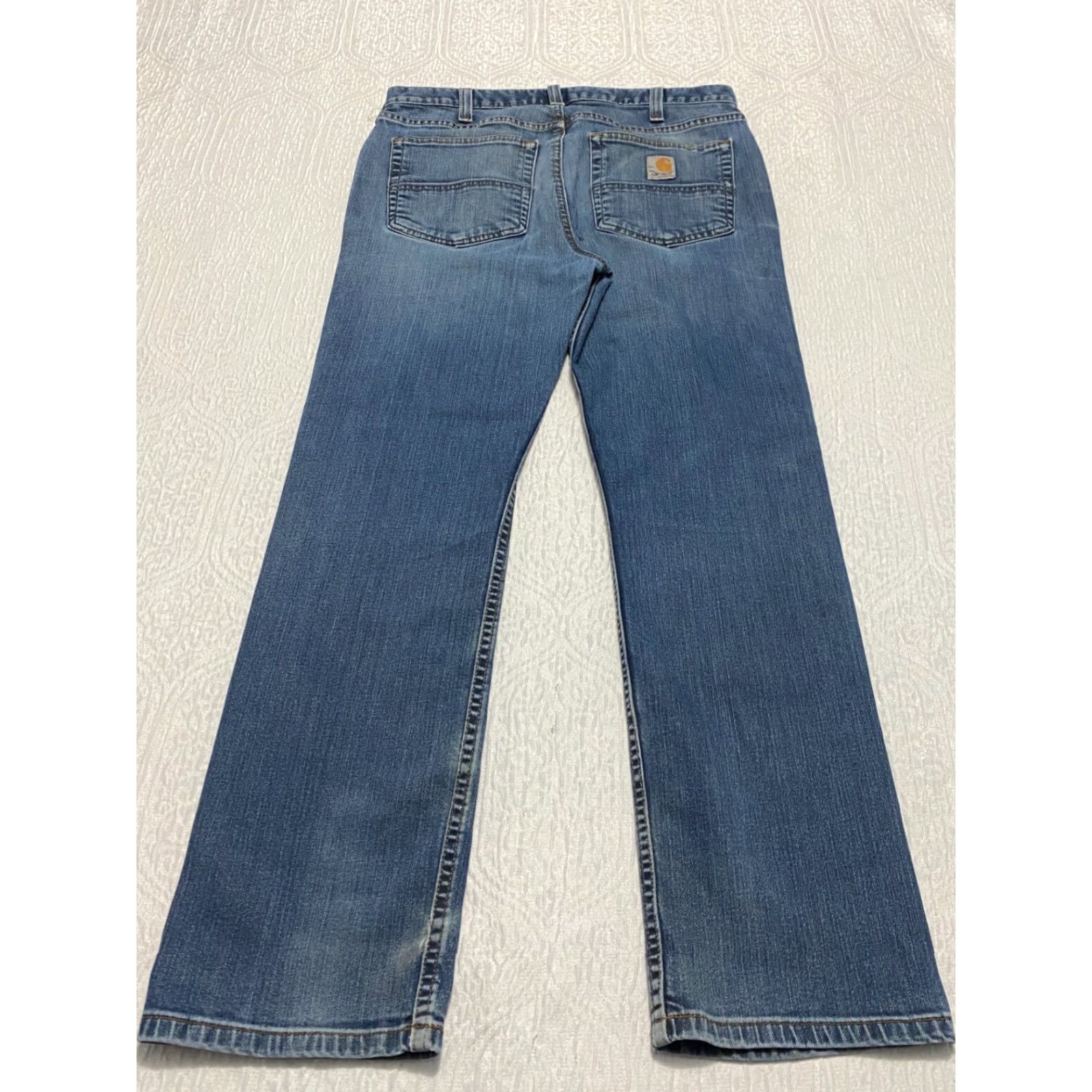 Carhartt VINTAGE Carhartt Rugged Flex Relaxed Fit Men's Jeans Size 32×30 Blue Straight Size US 32 / EU 48 - 3 Thumbnail