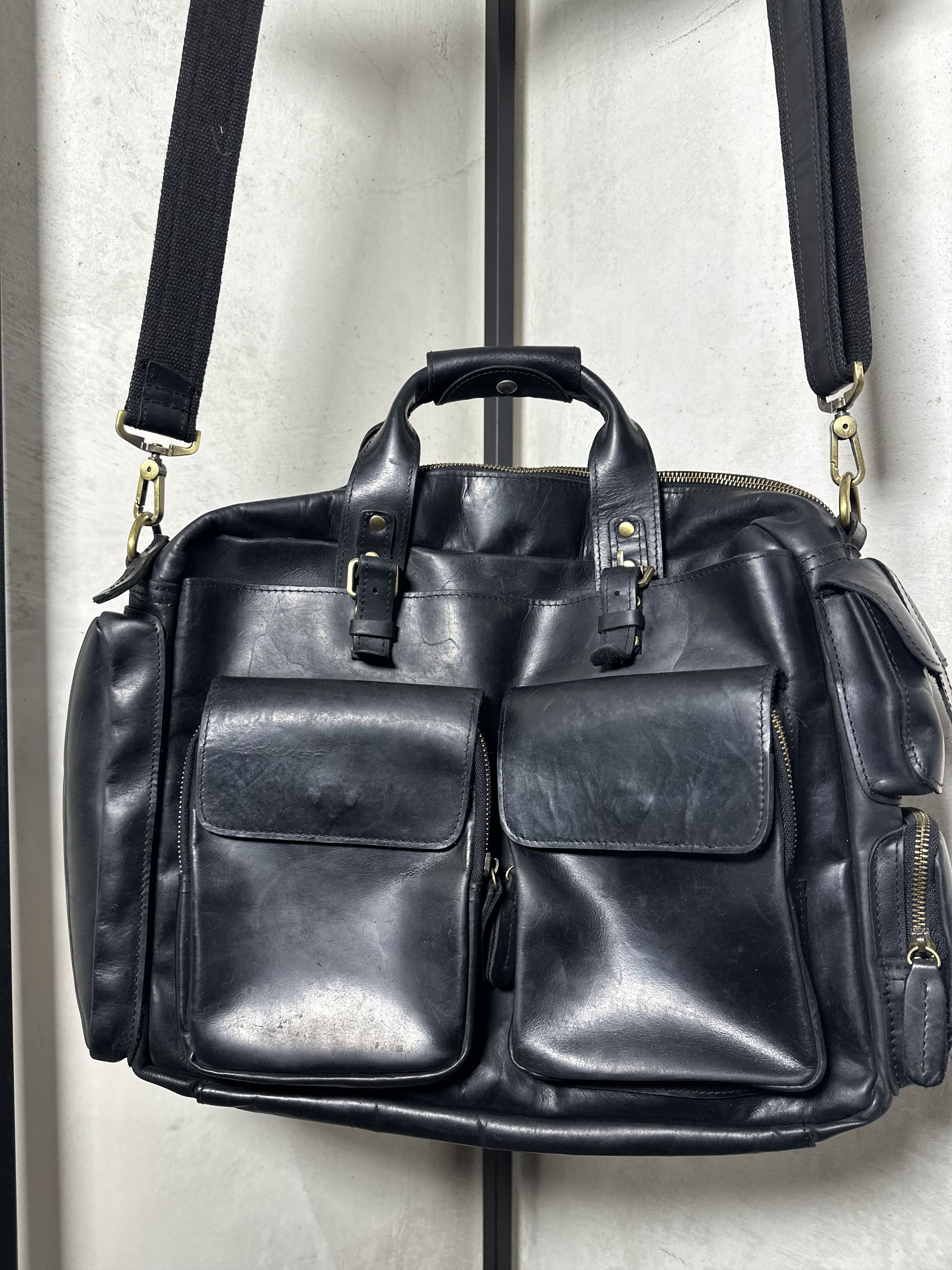 Handmade Custom Ordered Horse Leather Multipocket Laptop Bag Size ONE SIZE - 2 Thumbnail