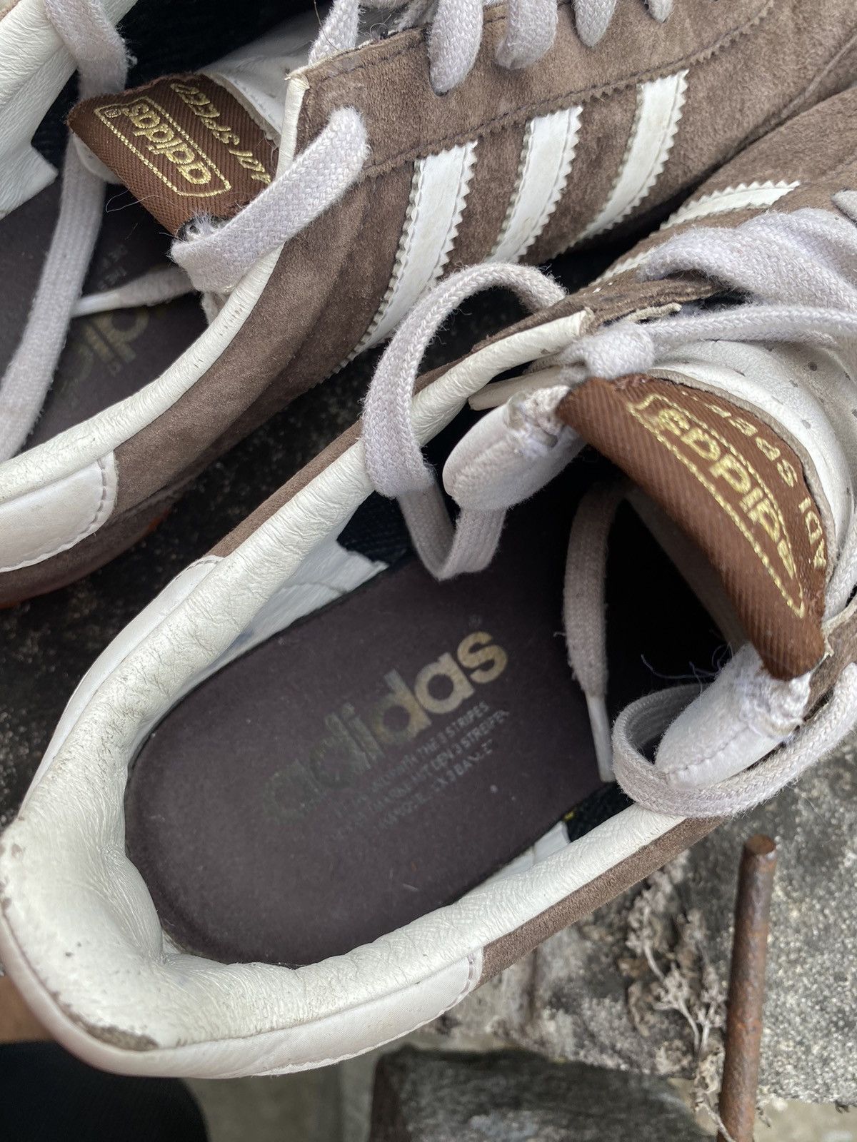 Vintage ULTRA RARE ADIDAS ADI SPEED BROWN SHOES MEN'S Size US 10 / EU 43 - 6 Thumbnail