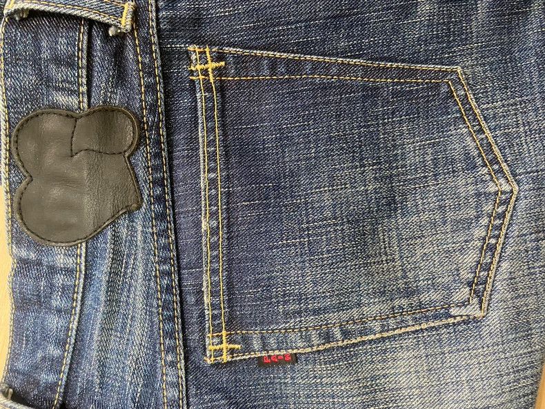 Number (N)ine Number (N)ine05SS red knife-cut jeans 2503-Nextarrow Size US 32 / EU 48 - 3 Thumbnail