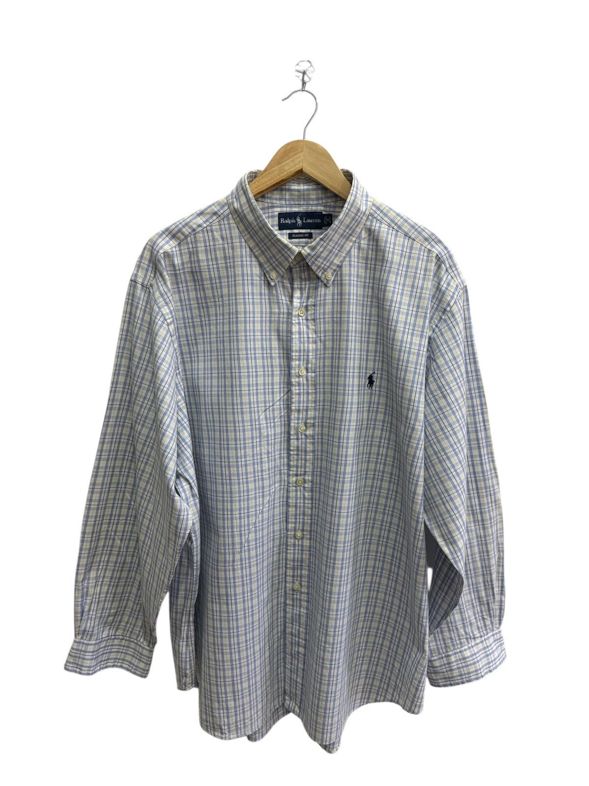 Polo Ralph Lauren × Ralph Lauren × Vintage Polo by Ralph Lauren Checkered Shirt Size US XXL / EU 58 / 5 - 1 Thumbnail