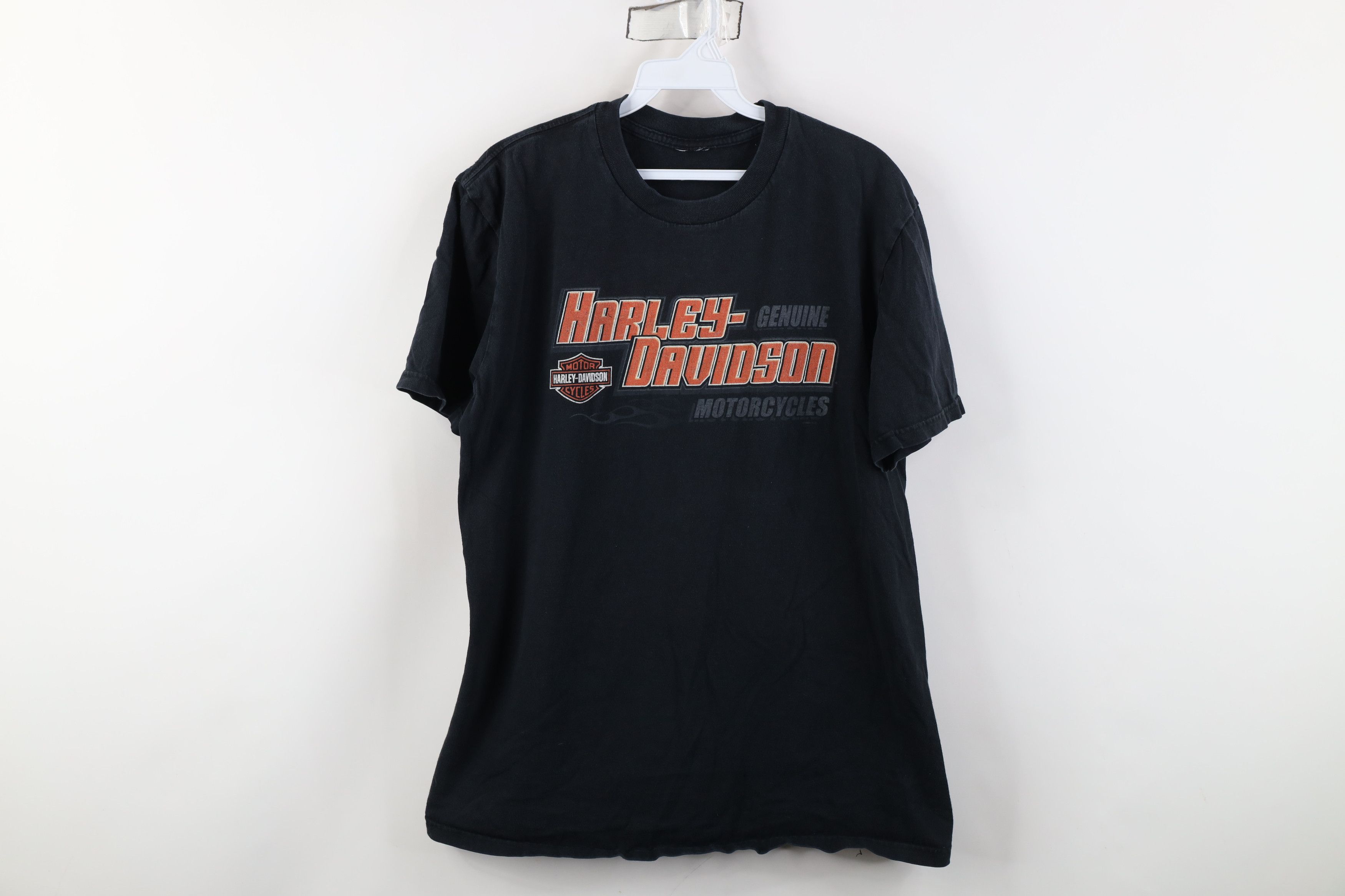 Harley Davidson Vintage Y2K Harley Davidson Spell Out Fire Flames T-Shirt Size US M / EU 48-50 / 2 - 1 Thumbnail