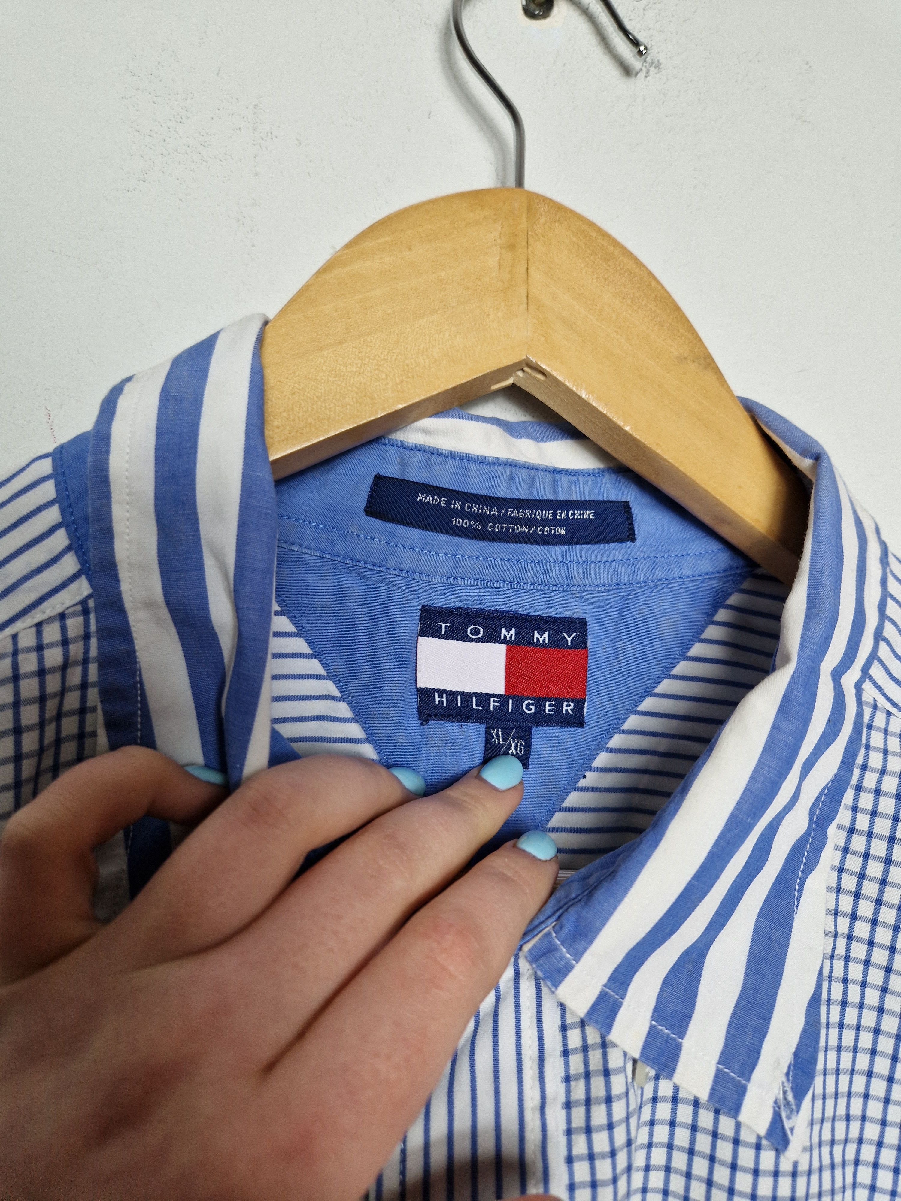 Tommy Hilfiger × Vintage Tommy Hilfiger vintage 90s shirt Size US XL / EU 56 / 4 - 9 Thumbnail