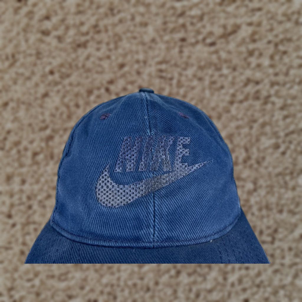 Nike Nike Hat Cap Snap Back Adult One Size Blue 100% Cotton Outdoors Twill Swoosh Casual Size ONE SIZE - 1 Thumbnail