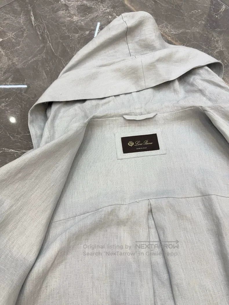 Loro Piana Loro Piana Light Blue Linen Jacket Size XS / US 0-2 / IT 36-38 - 4 Thumbnail
