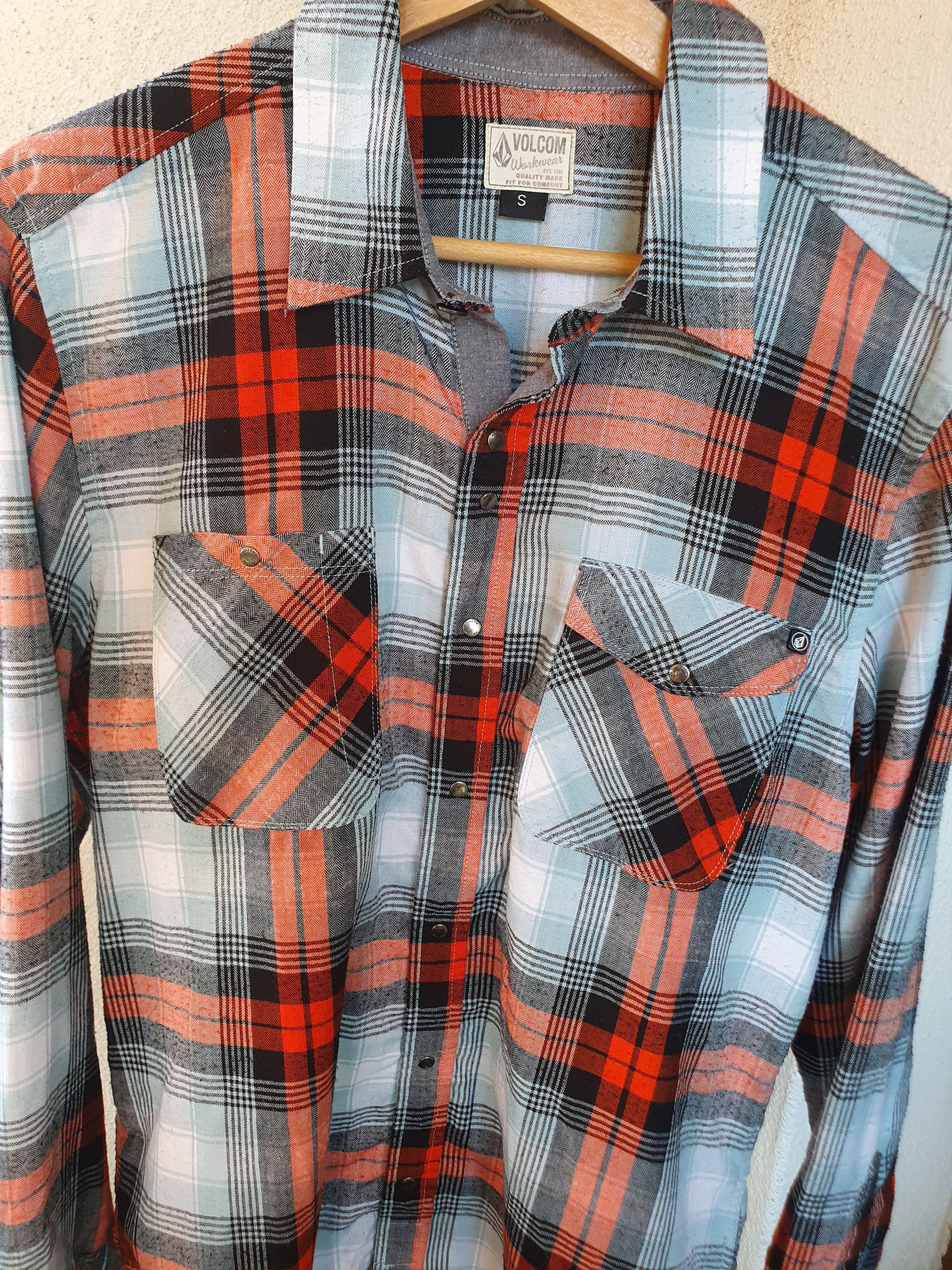 Volcom Volcom Workwear Plaid Button Up Long Sleeve Shirt S/M Size US S / EU 44-46 / 1 - 6 Thumbnail