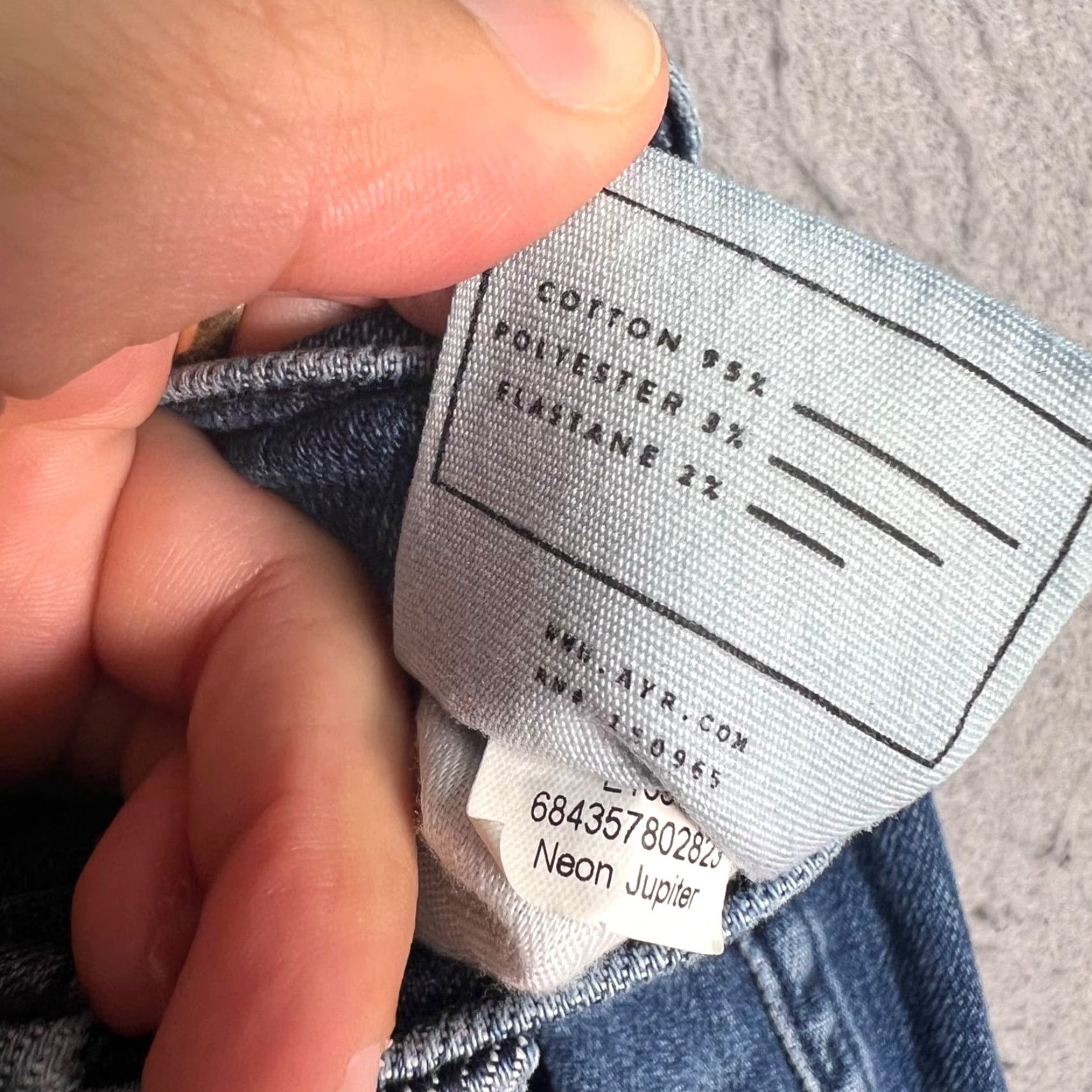 AYR AYR Jeans Adult 27 x 32 High-Waisted Skinny Blue Denim 5-Pocket Stretch Womens Size 27" / US 4 / IT 40 - 4 Thumbnail